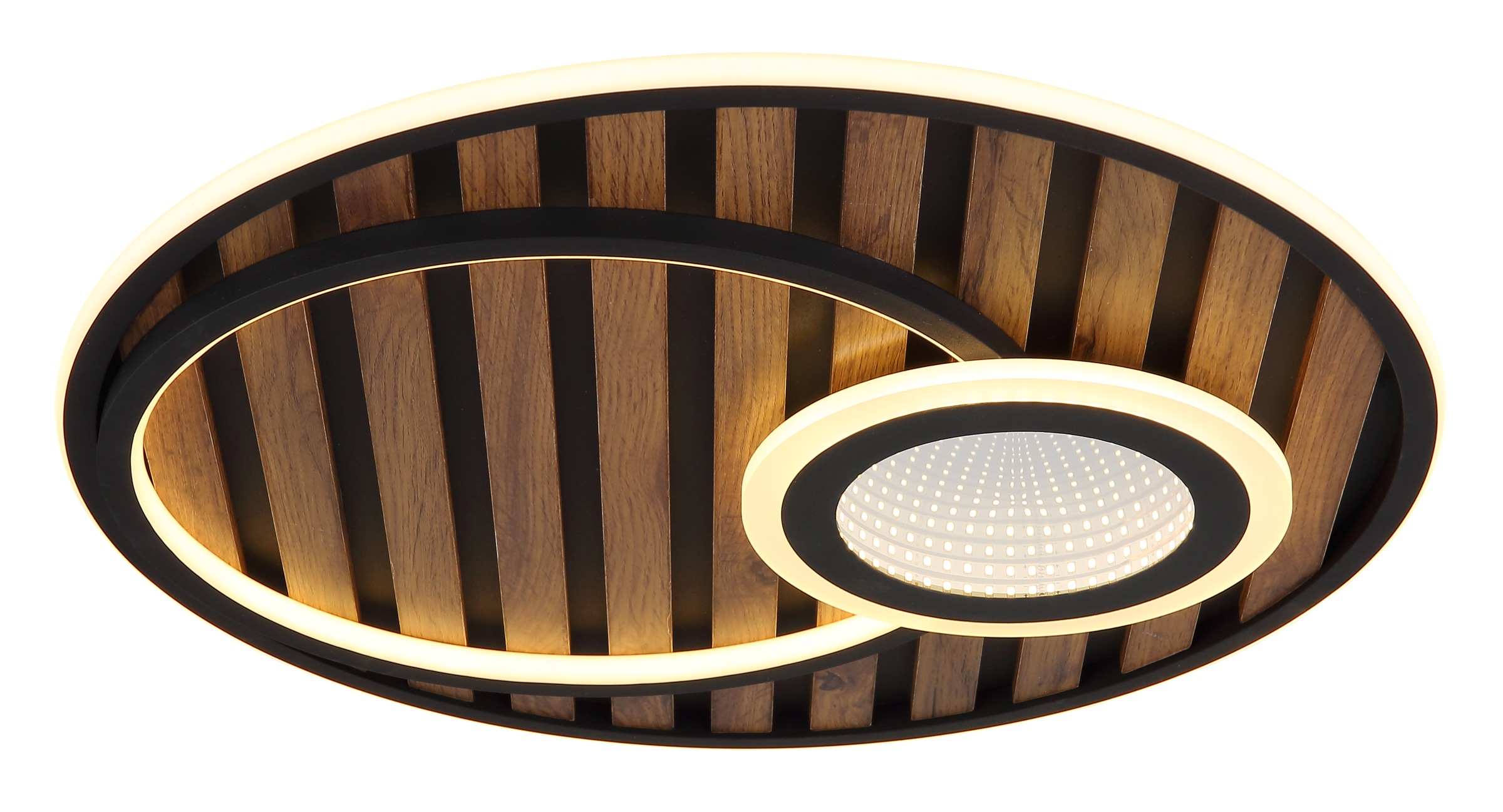 GLOBO LIGHTING LED Deckenleuchte »WOODY« LED-Modul 1 Stk. Warmweiß Deckenlampe, Wohnzimmer, Schlafzimmer, Design Lampe