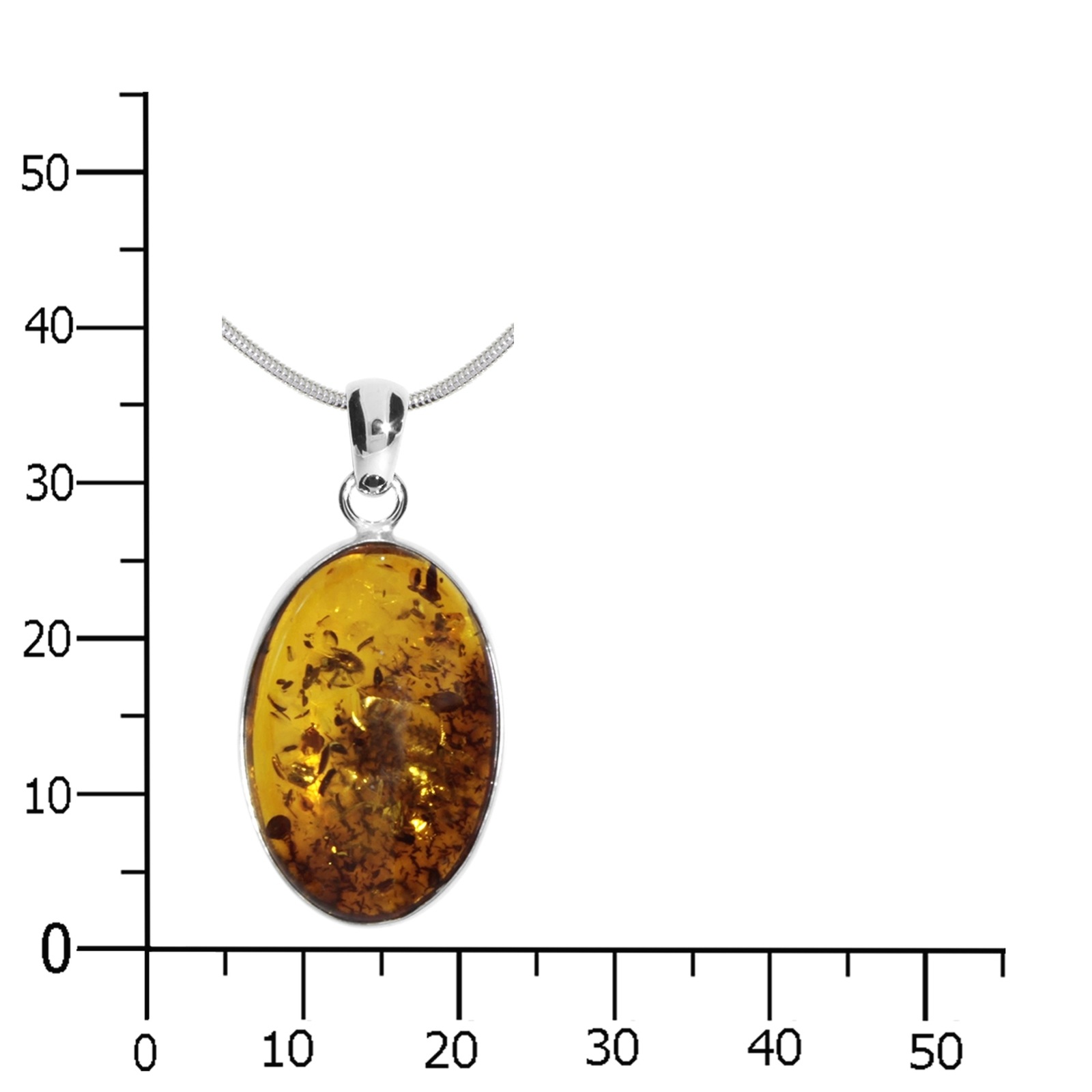 OSTSEE-SCHMUCK Kette mit Anhänger »Ostsee-Schmuck Kette mit Anhänger Classic 24x16«, (2 tlg.)