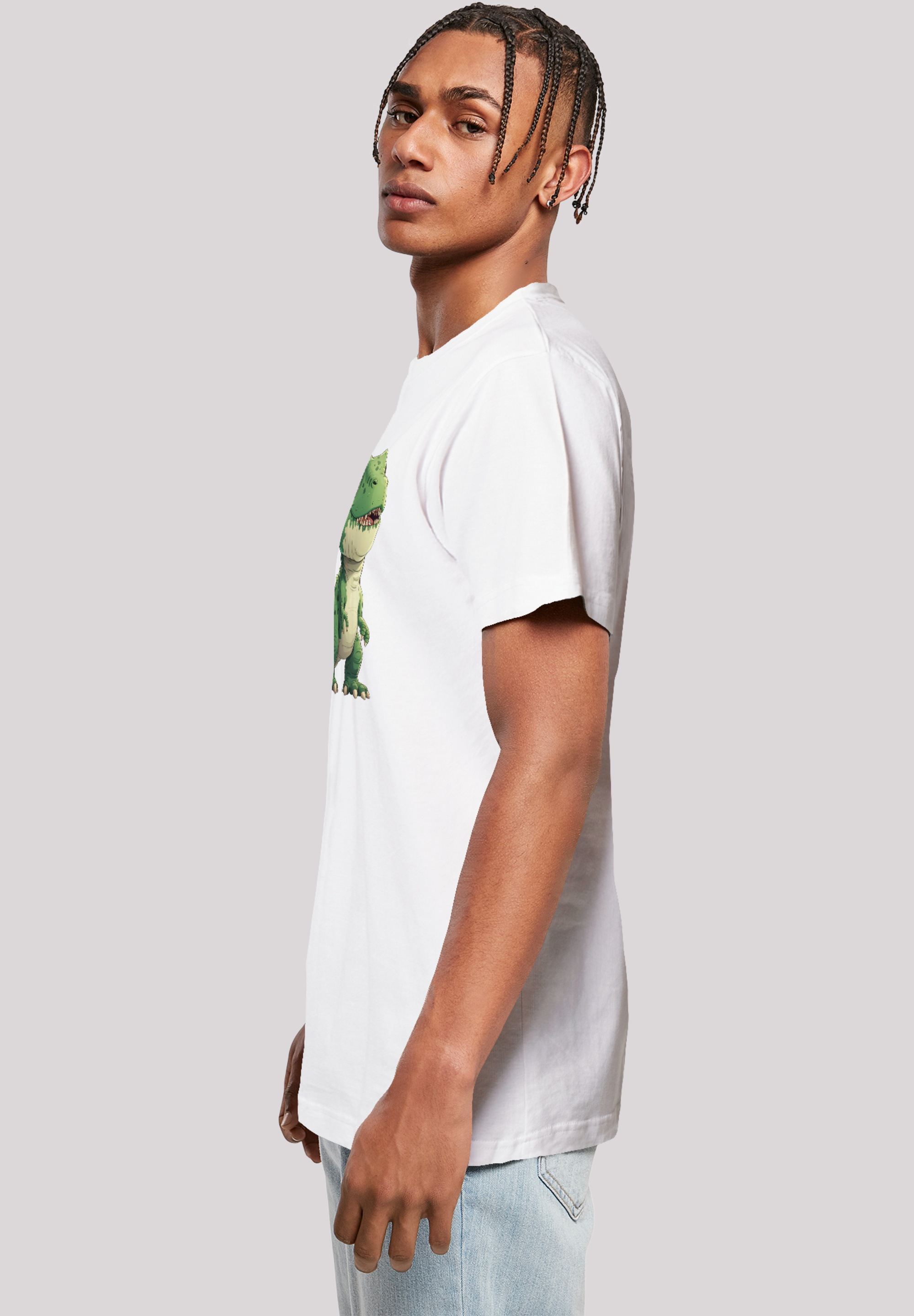 F4NT4STIC T-Shirt »Süßer grüner Dino«, Premium Qualität