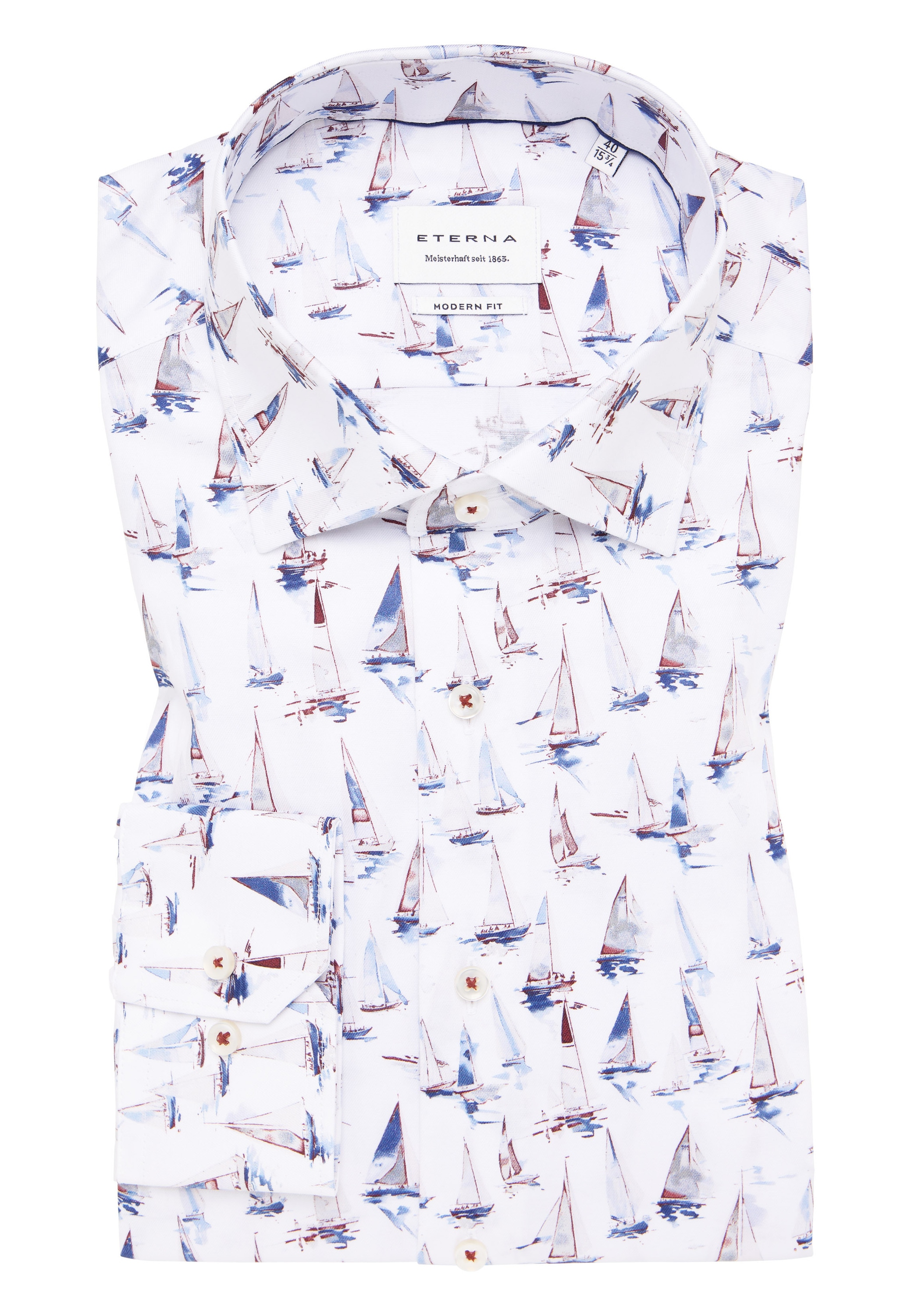 Eterna Langarmhemd »MODERN FIT« NON IRON (bügelfrei)