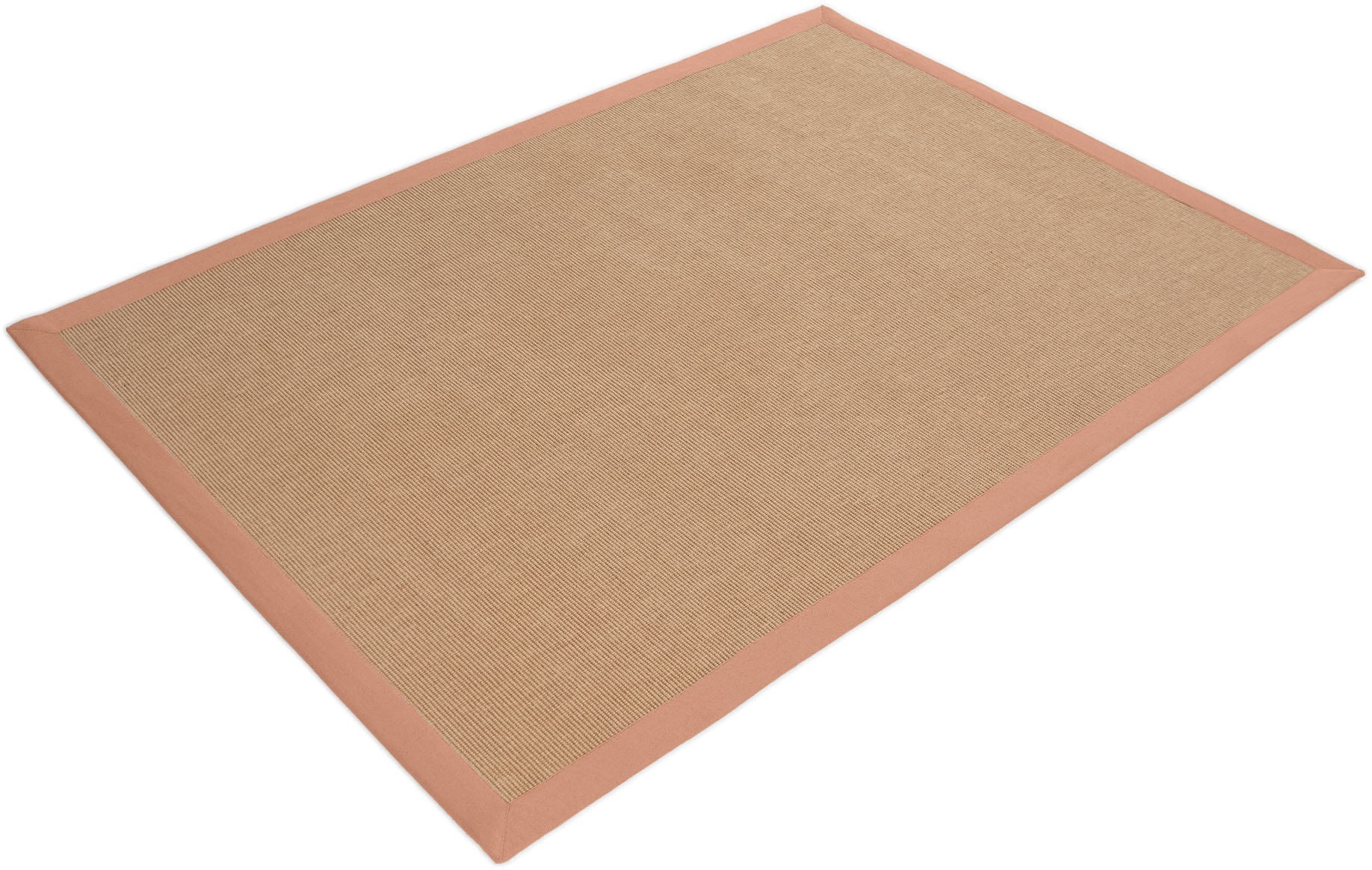 Thumbnail - carpetfine Sisalteppich "Sisal, auch als Läufer erhältlich", rechteckig, 5 mm Höhe, mit farbiger Bordüre, Anti Rutsch Rü...