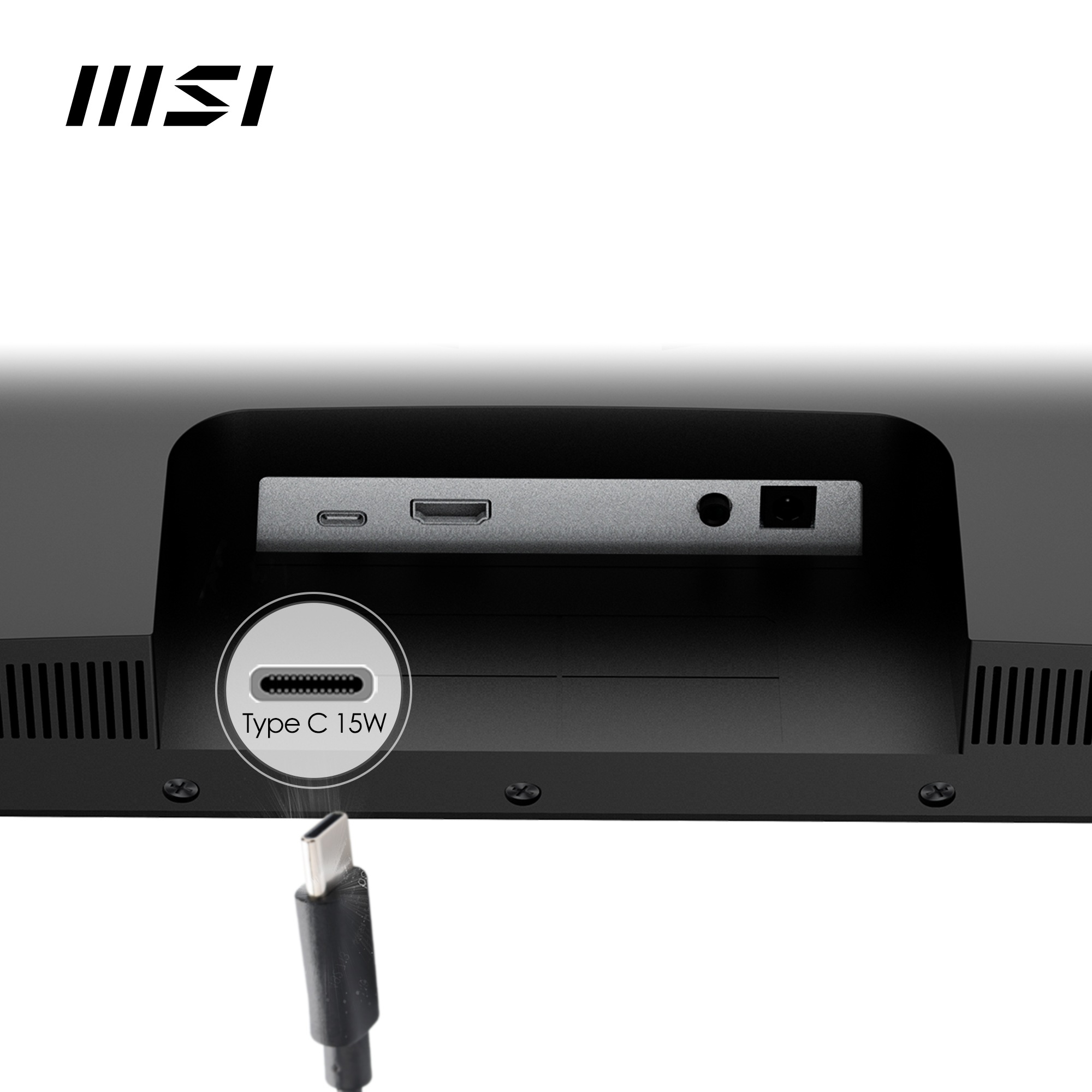 MSI LED-Monitor »Modern MD2412P«, 60 cm/24 Zoll, 1920 x 1080 px, Full HD, 1 ms Reaktionszeit, 100 Hz, höhenverstellbar, 3 Jahre Herstellergarantie, USB-C
