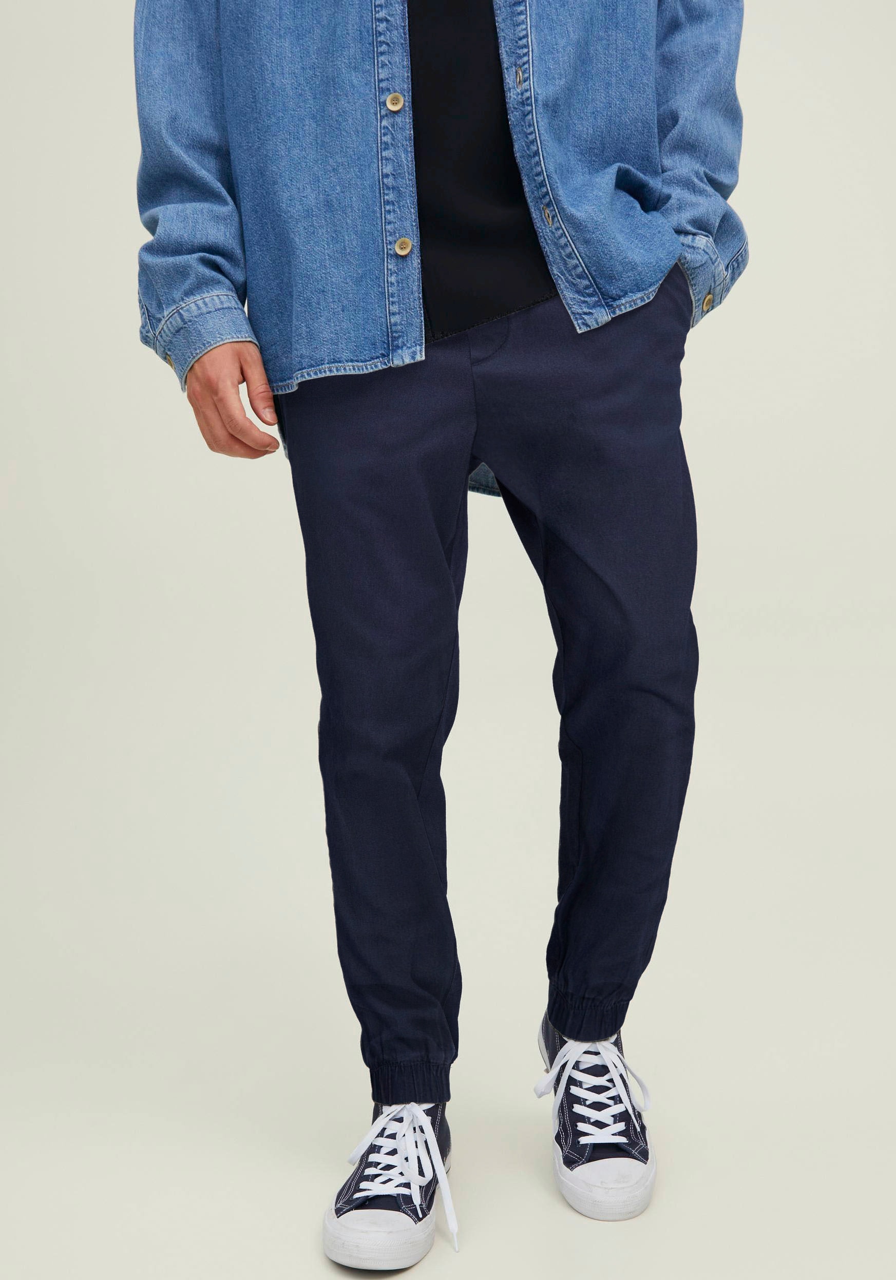 Jack & Jones Stoffhose "JPSTGORDON JJDAVE", Mit Bündchen am Bein günstig online kaufen