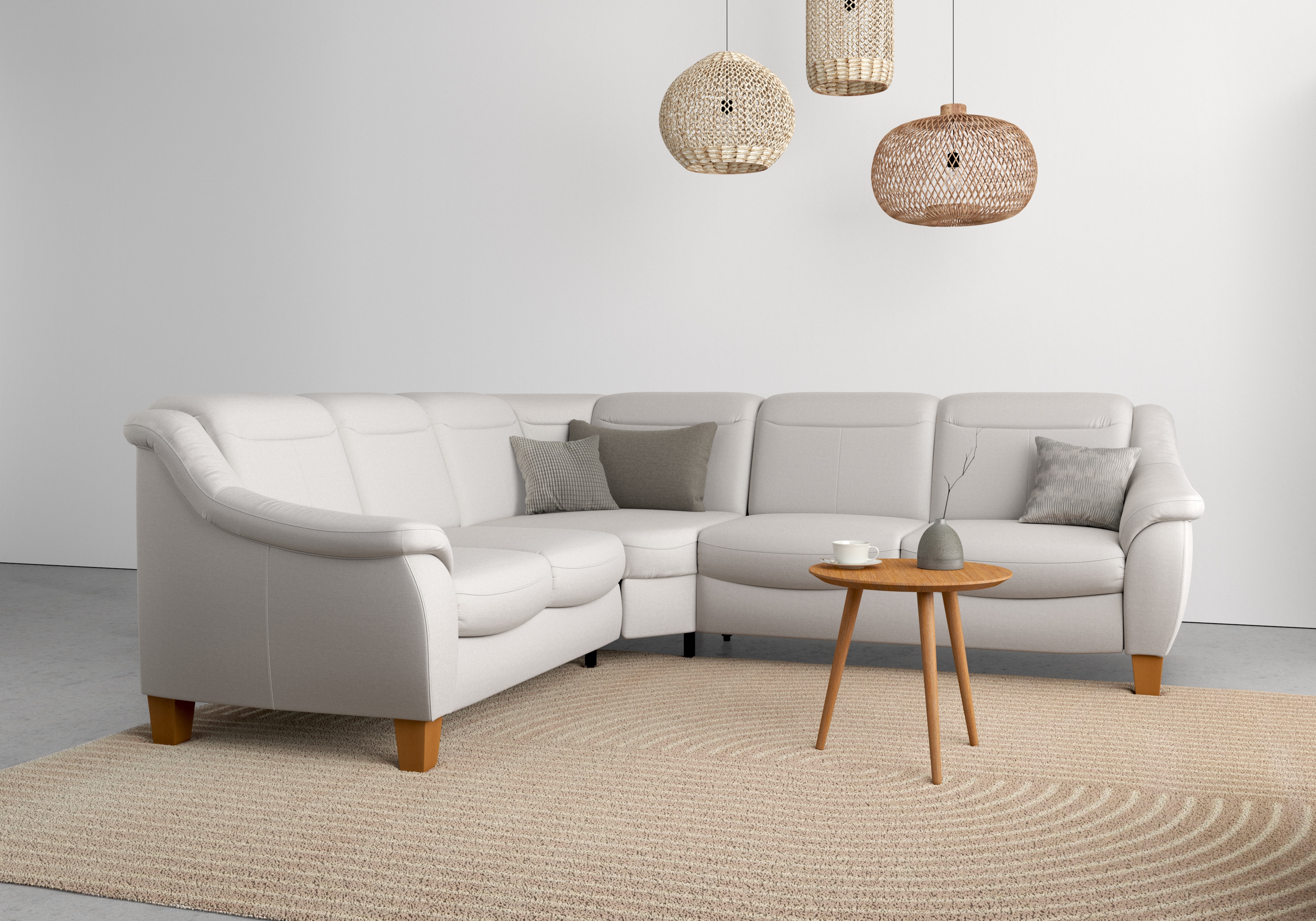 OTTO home Ecksofa "Caldera L-Form" Federkern, optional Kopfteilverstellung, Schlaffunktion & Bettkasten