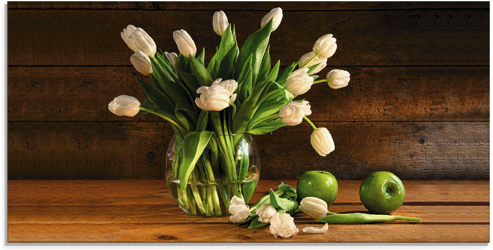 Artland Glasbild "Tulpen in Glasvase" Blumen 1 Stk. tlg. in verschiedenen Größen