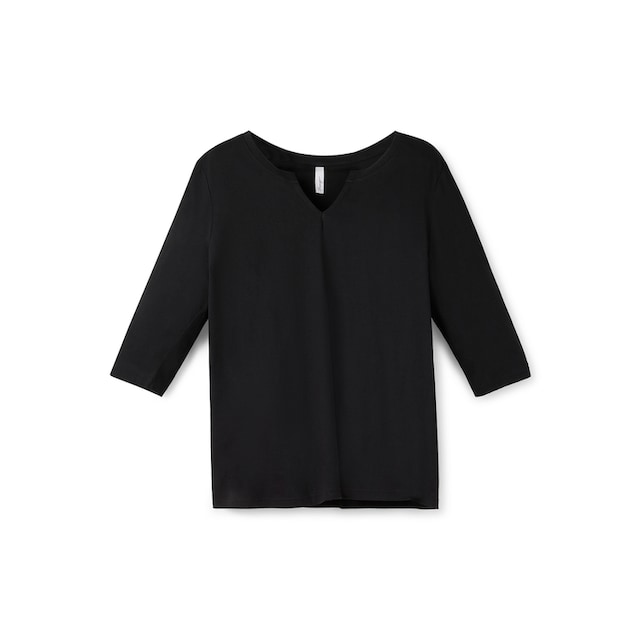 Sheego 3/4-Arm-Shirt »Große Größen«, aus trageangenehmem Baumwoll-Modal-Mix  bestellen | BAUR