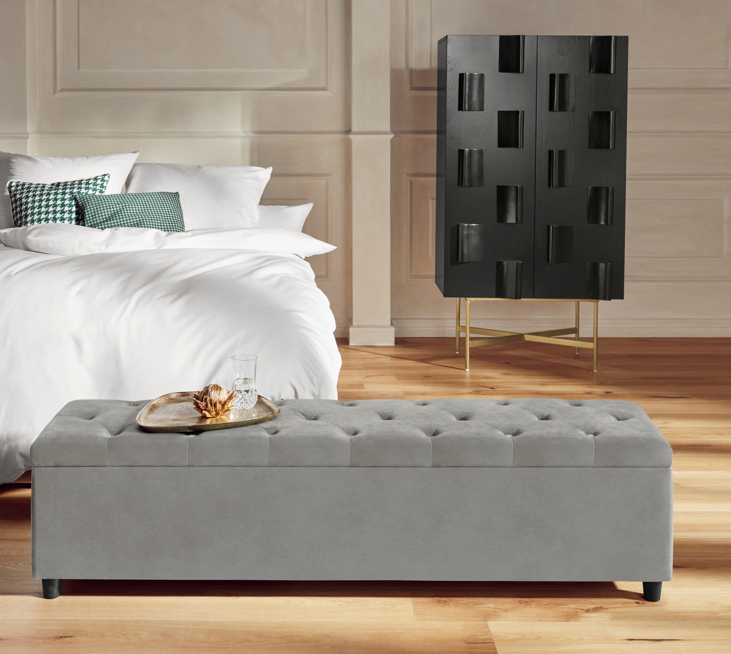 Guido Maria Kretschmer Home&Living Bettbank "Relaxy" gesteppt, mit Staufach günstig online kaufen