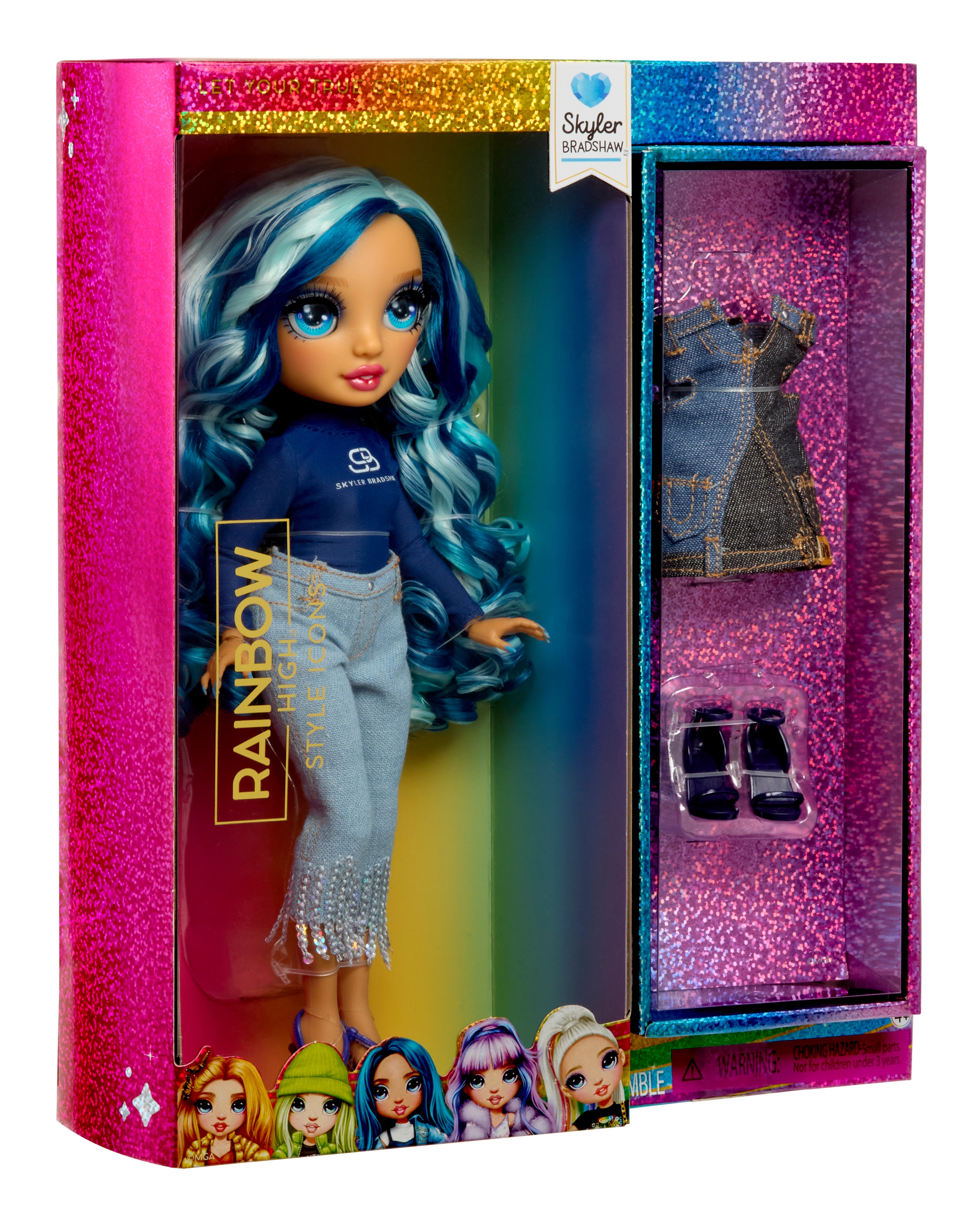MGA ENTERTAINMENT Anziehpuppe »Rainbow High Style Icons Doll - Skyler«