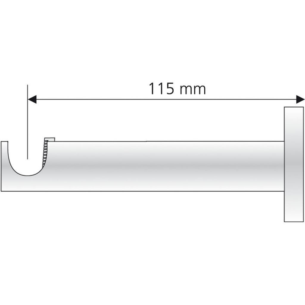 Liedeco Gardinenstangenhalter »Träger, Auflageträger 1-läufig "France" - 1 Stück«, (1 St.)