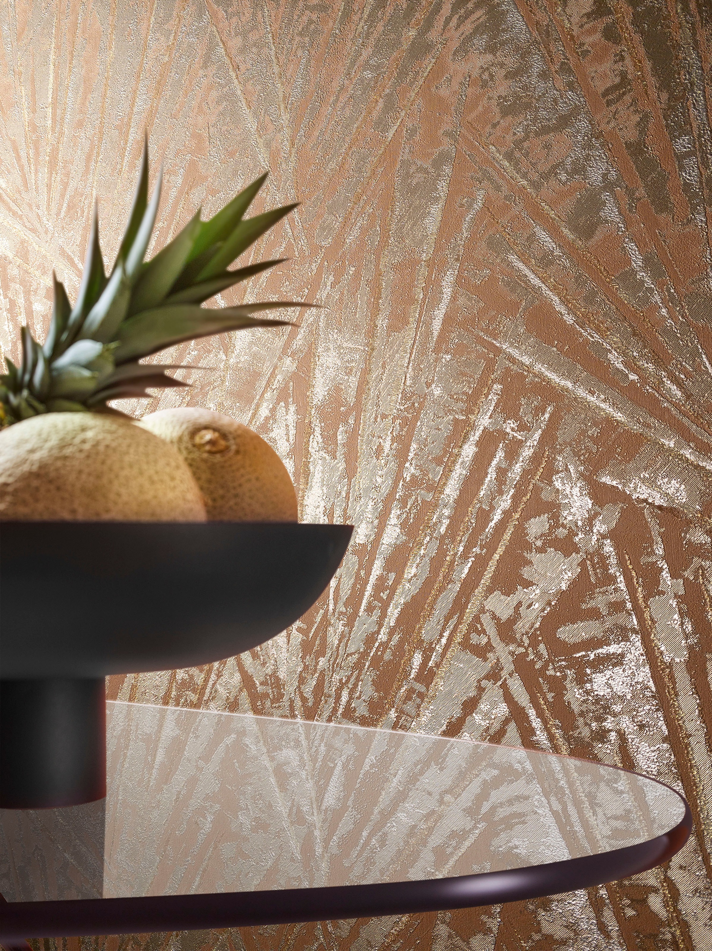 Marburg "Palm" Kunst Motiv glänzend geprägt Kunst moderne Tapete für Wohnzimmer Schlafzimmer Küche