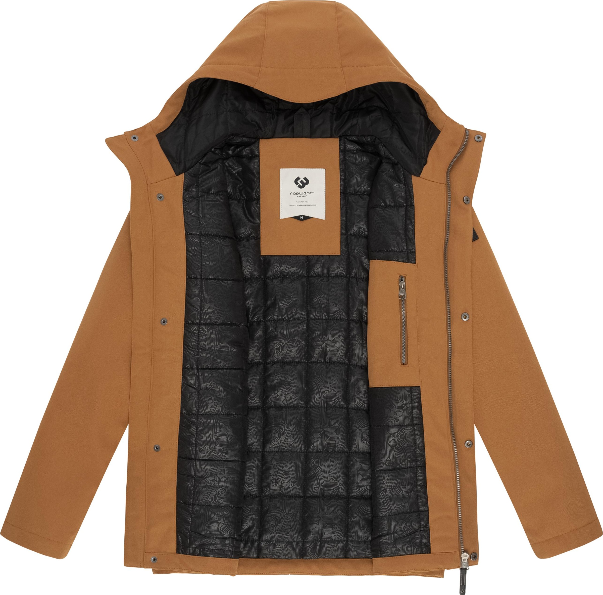 Ragwear Winterjacke »Mr Them«, mit Kapuze, stylische Herren Outdoorjacke mit großer Kapuze