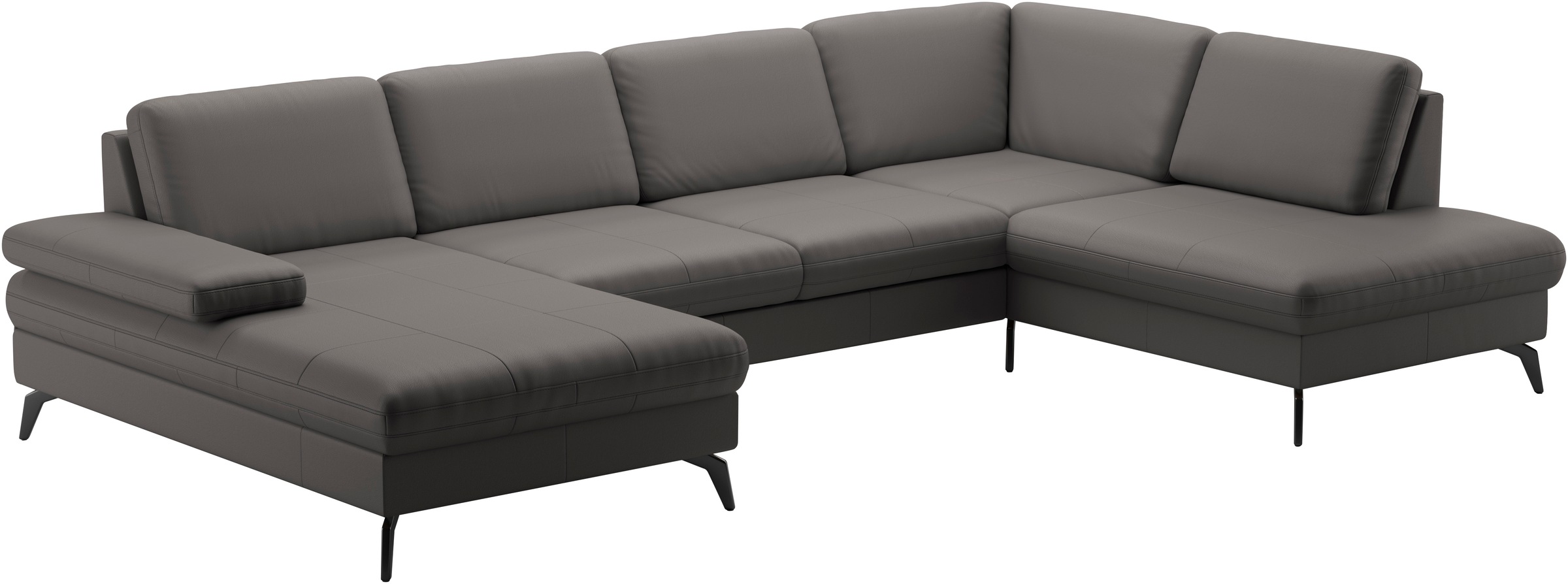Wohnlandschaft SIT & MORE "Morris Jubi", braun (mocca), B:335cm H:82cm T:212cm, Sofas, Wohnlandschaft, wahlweise mit Armteilverstellung, Bettfunktion & Bettkasten 4