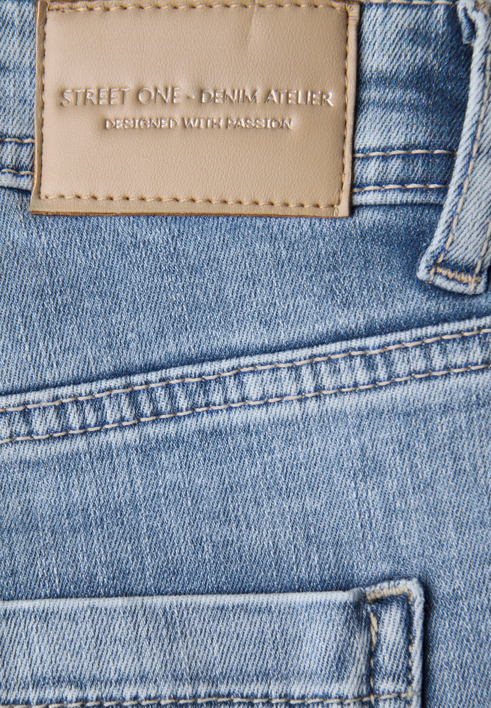 STREET ONE Gerade Jeans, aus Baumwolle mit Stretchanteil