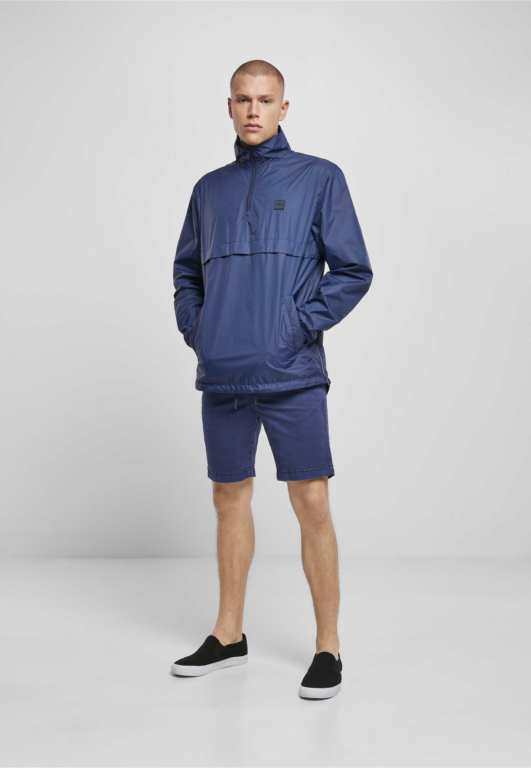 URBAN CLASSICS Langmantel »Urban Classics Herren Stand Up Collar Pull Over Jacket«