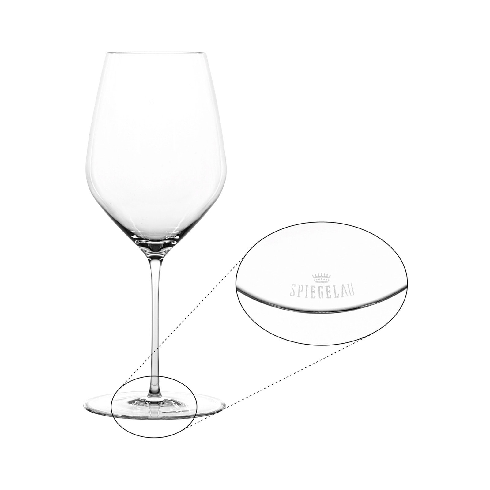 SPIEGELAU Rotweinglas »Bordeauxgläser Hi-Lite 650 ml 2er Set transparent«