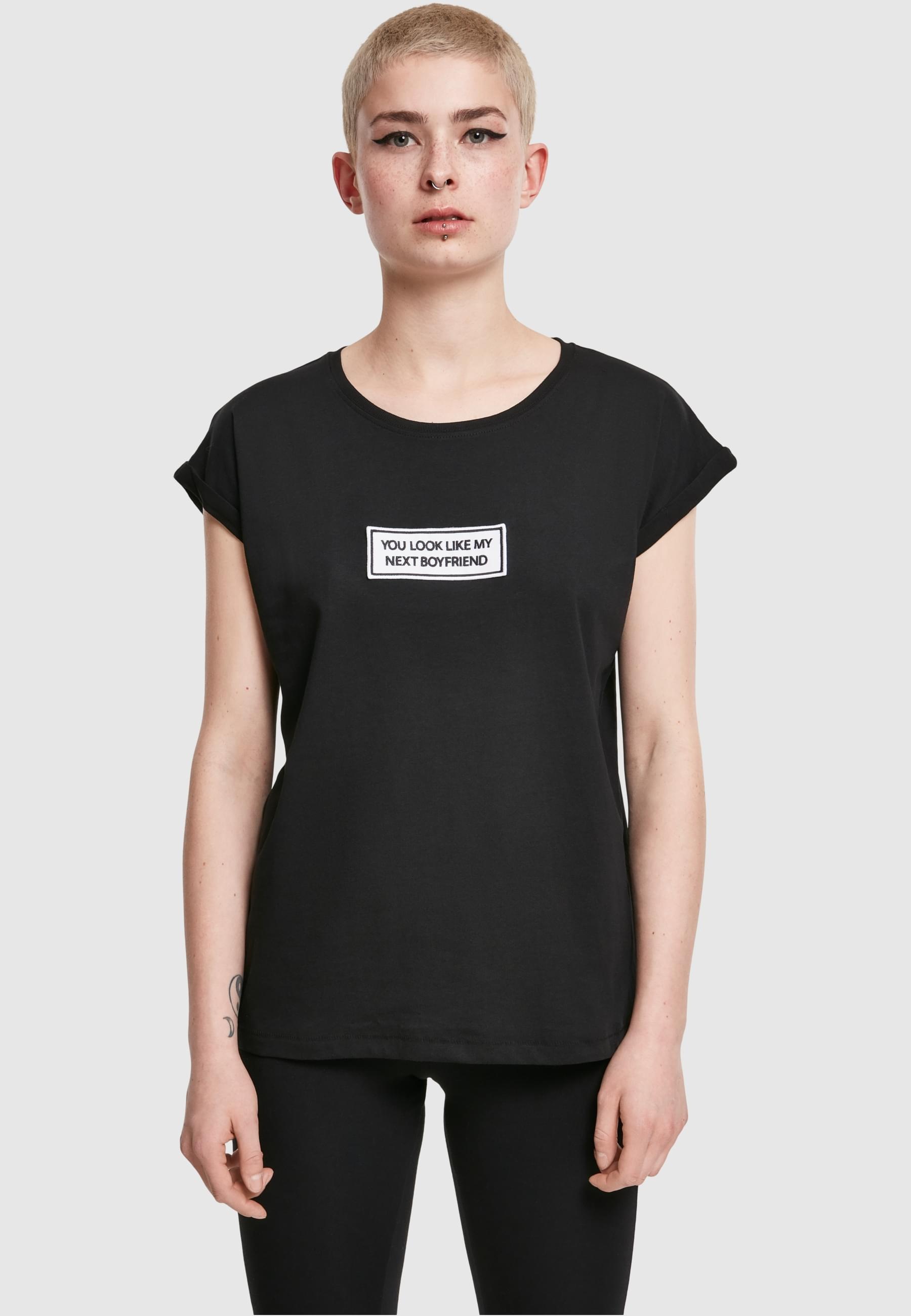 MisterTee Kurzarmshirt »MisterTee Damen Ladies Next Boyfriend Tee«, (1 tlg.)