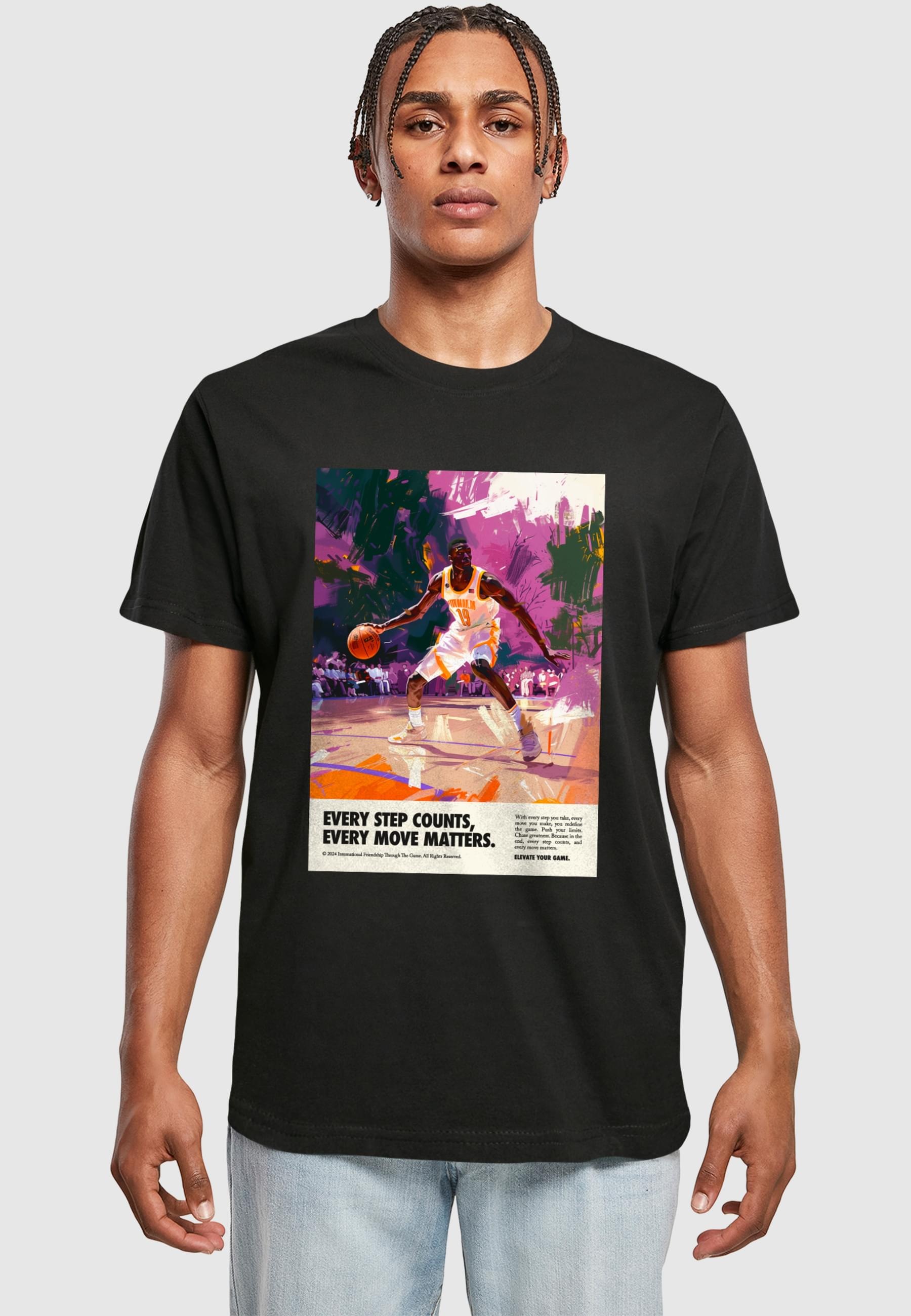 Thumbnail - MisterTee T-Shirt "MisterTee Every Step Counts Tee" 1 Stk.