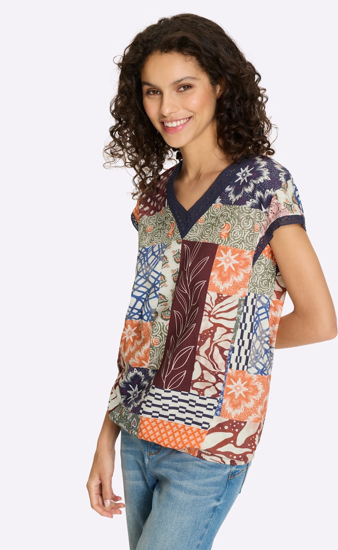 heine Kurzarmshirt »Druck-Shirt« 1 tlg.