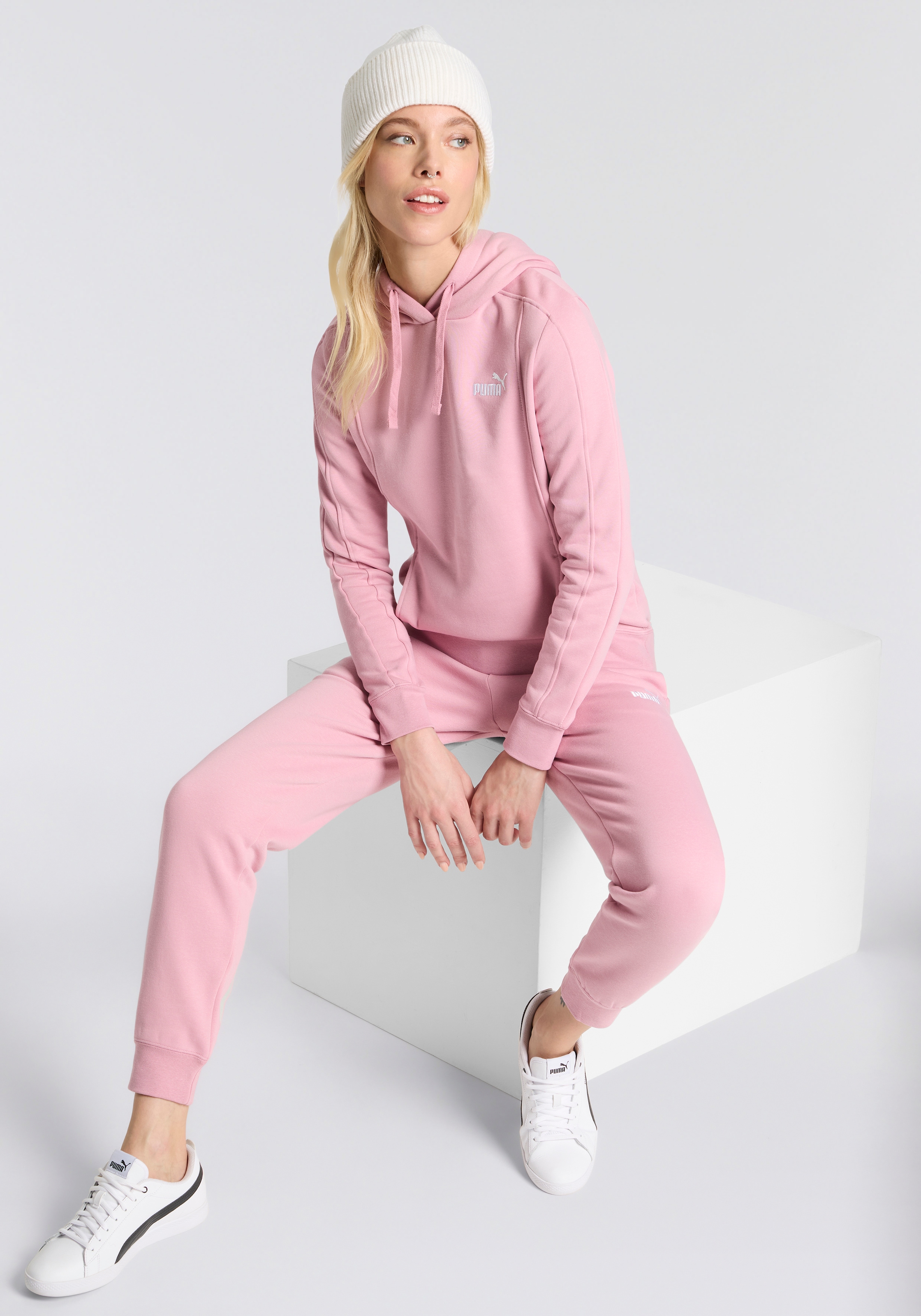 PUMA Trainingsanzug "HOODED SWEAT SUIT FL CL" 2 Stk. für Workouts und Freiz günstig online kaufen