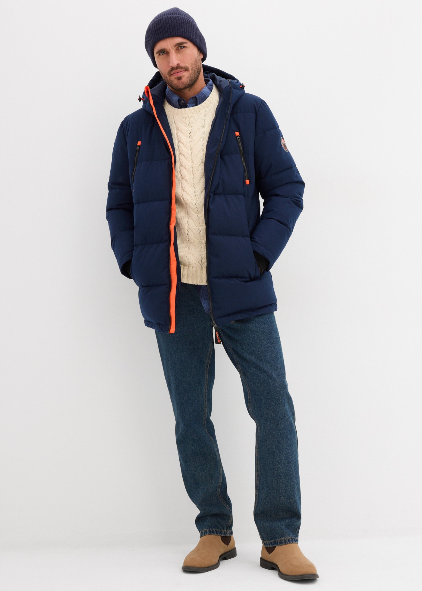 bonprix Funktionsjacke wasserdicht, winddicht, atmungsaktiv, gefüttert, Loose Fit
