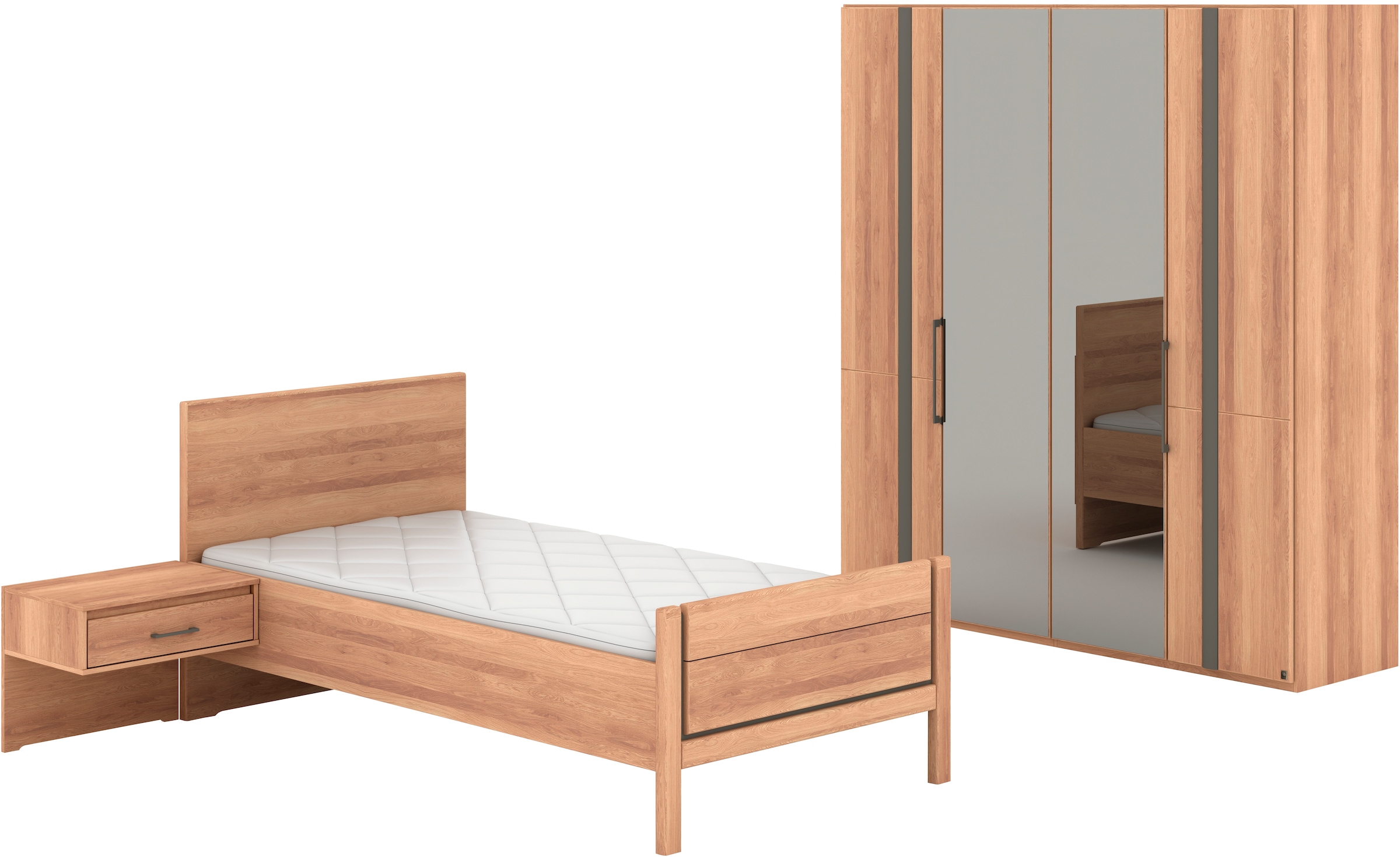 Musterring Schlafzimmer-Set "Sorrent, Kleiderschrank, Bett & Nachtkommoden, günstig online kaufen