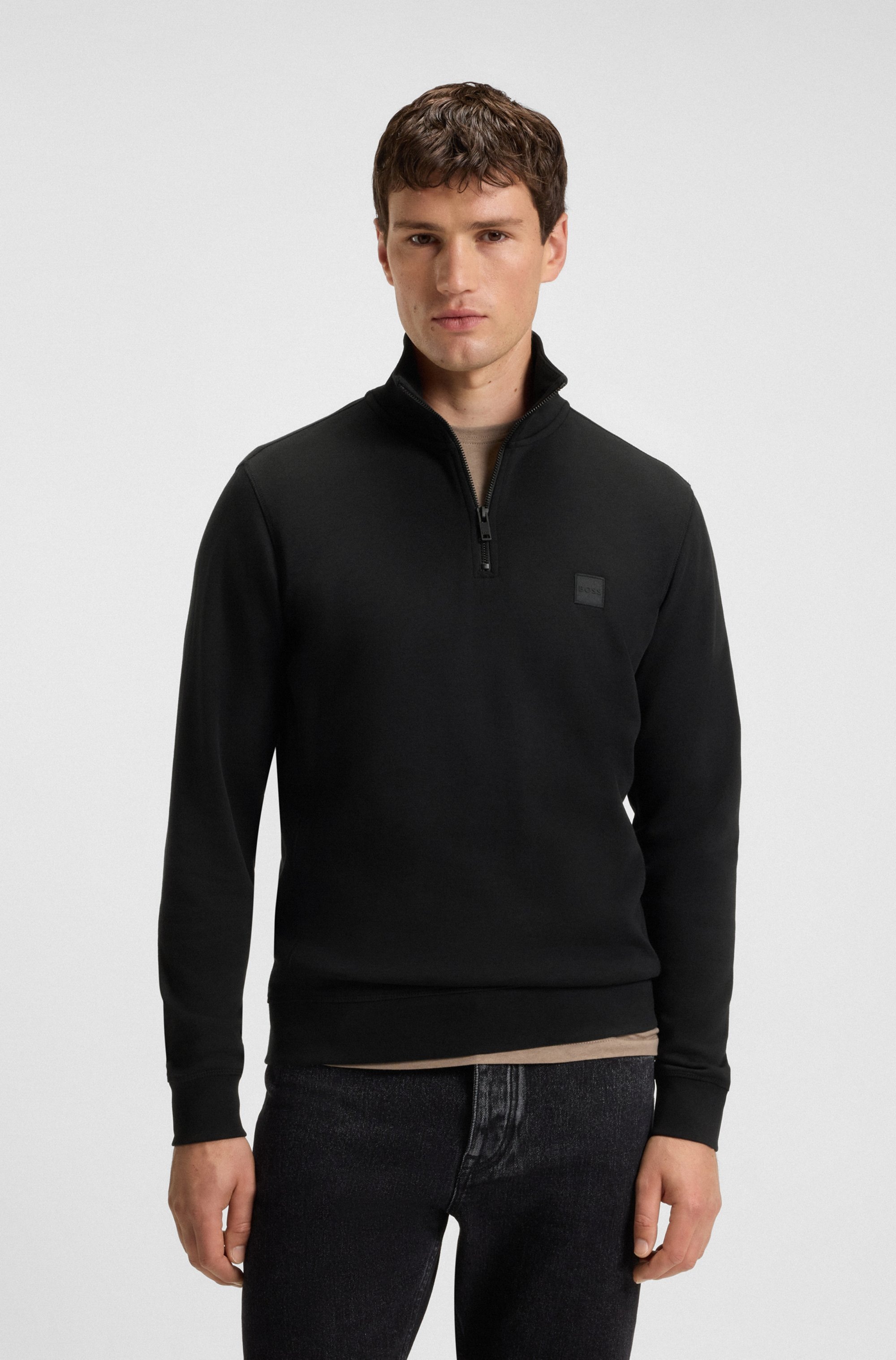 BOSS ORANGE Sweatshirt "Zetrust", 1 tlg. Troyerkragen mit Reißverschluss, R günstig online kaufen