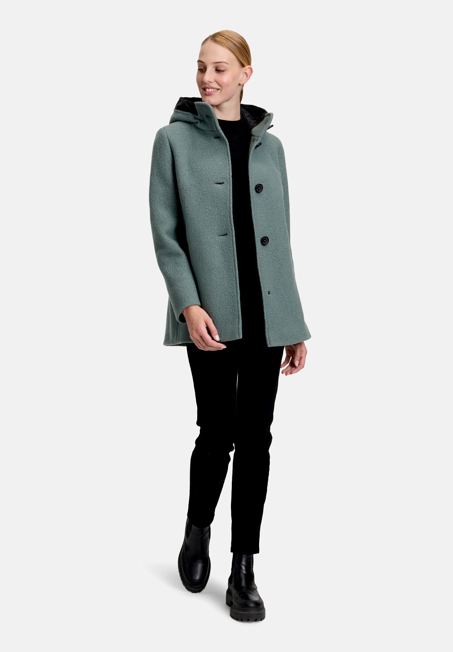Gil Bret Wolljacke »Damen mit Kapuze« mit Kapuze