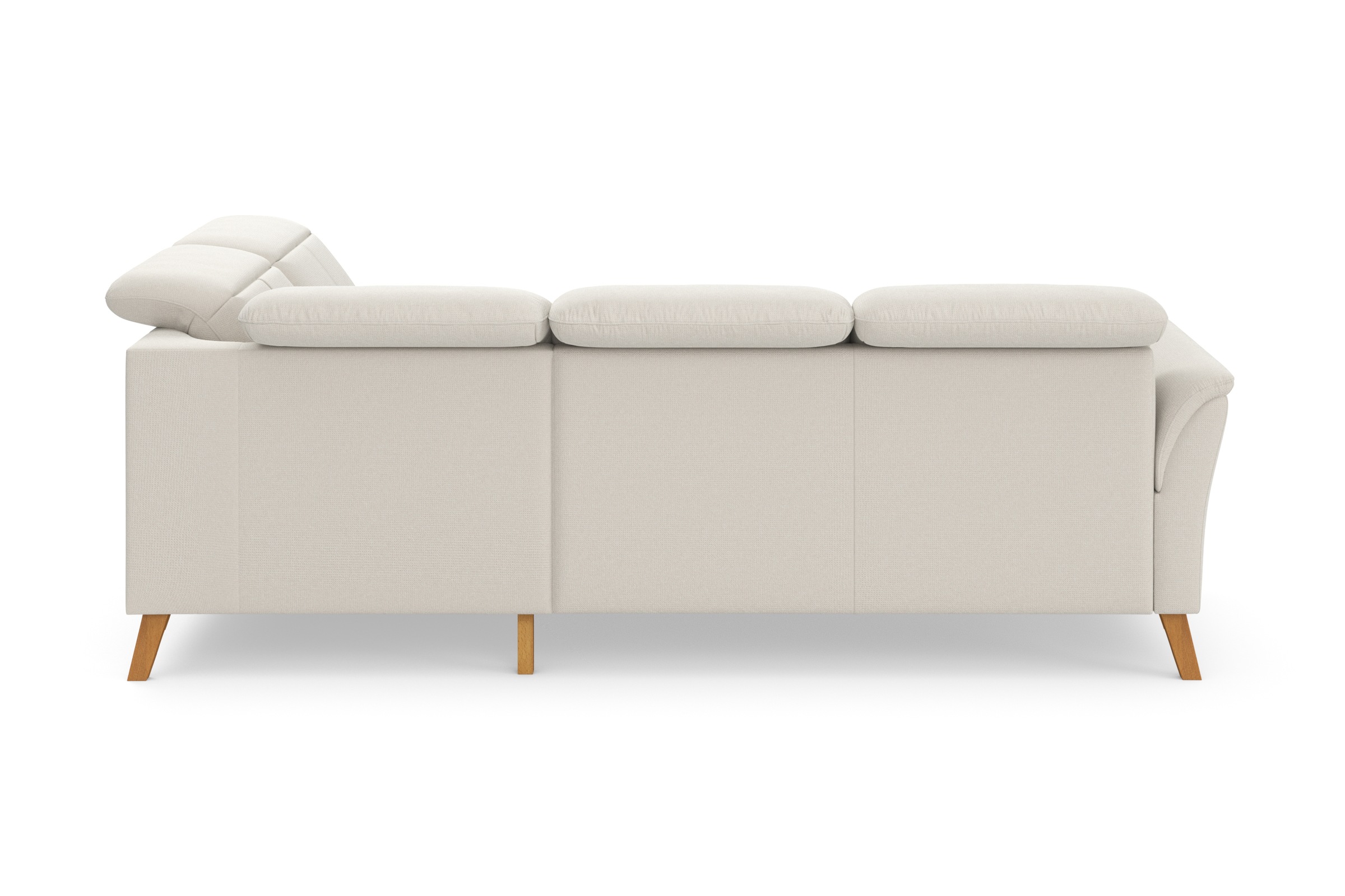 Ecksofa SIT & MORE "Romero L-Form", beige (creme), B:250cm H:91cm T:220cm, 90% Polyester 10%Polyamid, Sofas, Ecksofa, wahlweise mit oder ohne TV-Funktion, Bettfunktion, Bettkasten 9