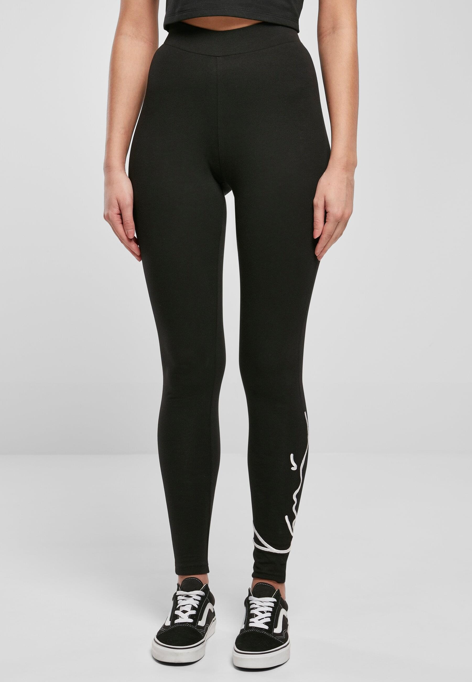 Karl Kani Leggings »Karl Kani Damen KKWQ32005BLK Signature Leggins black«, (1 tlg.)