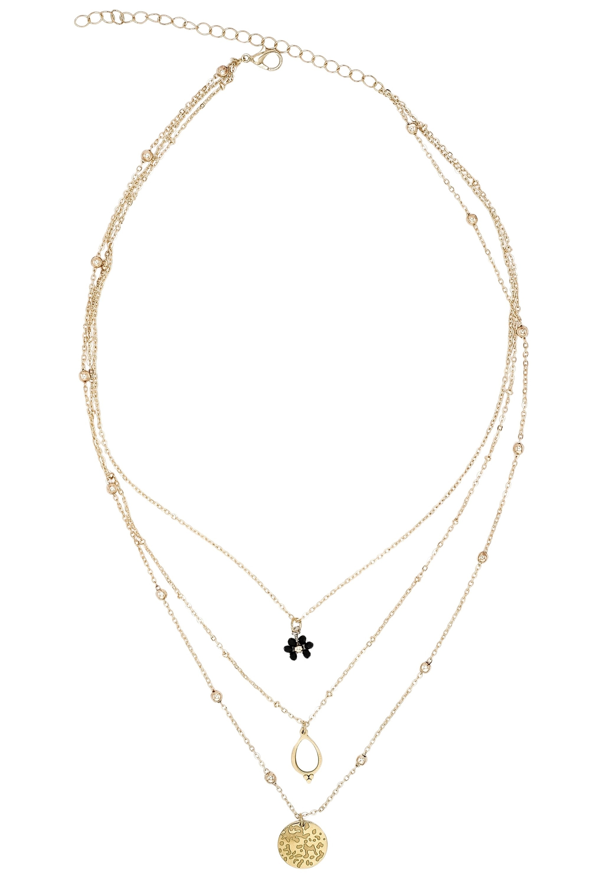 COLLEZIONE ALESSANDRO Kette mit Anhänger "Wow" modische Kette 3-reihig im L günstig online kaufen