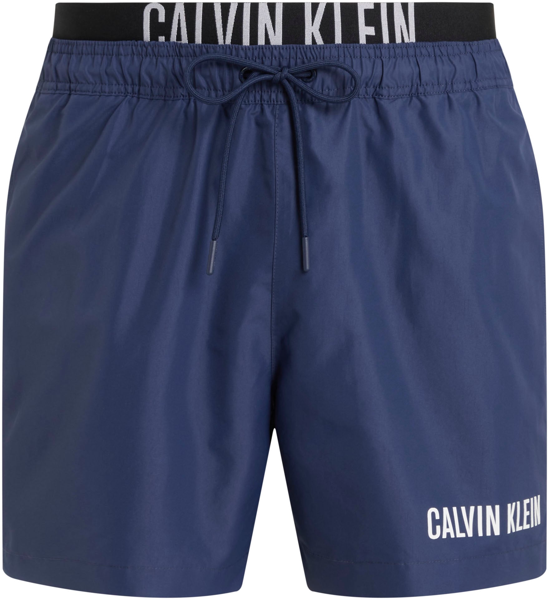 Calvin Klein Swimwear Badeshorts »MEDIUM DOUBLE WB«, mit doppeltem Bund