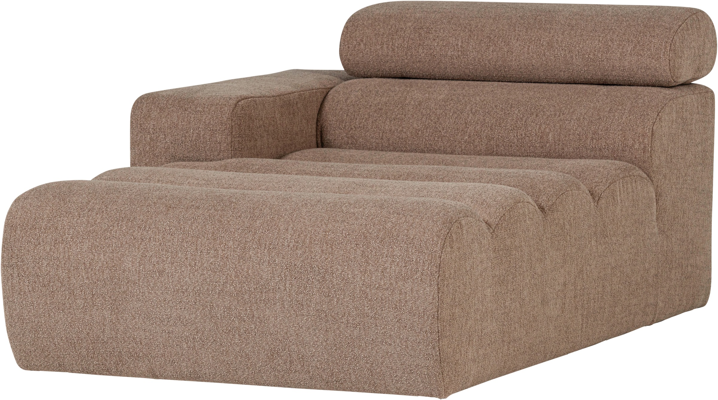 WOOOD Sofaelement »Novi Bezug mit verstellbarer Nackenstütze B 109 x T 173 x H 86 cm« Tragkraft 120 kg, Maximale Verschleißfestigkeit