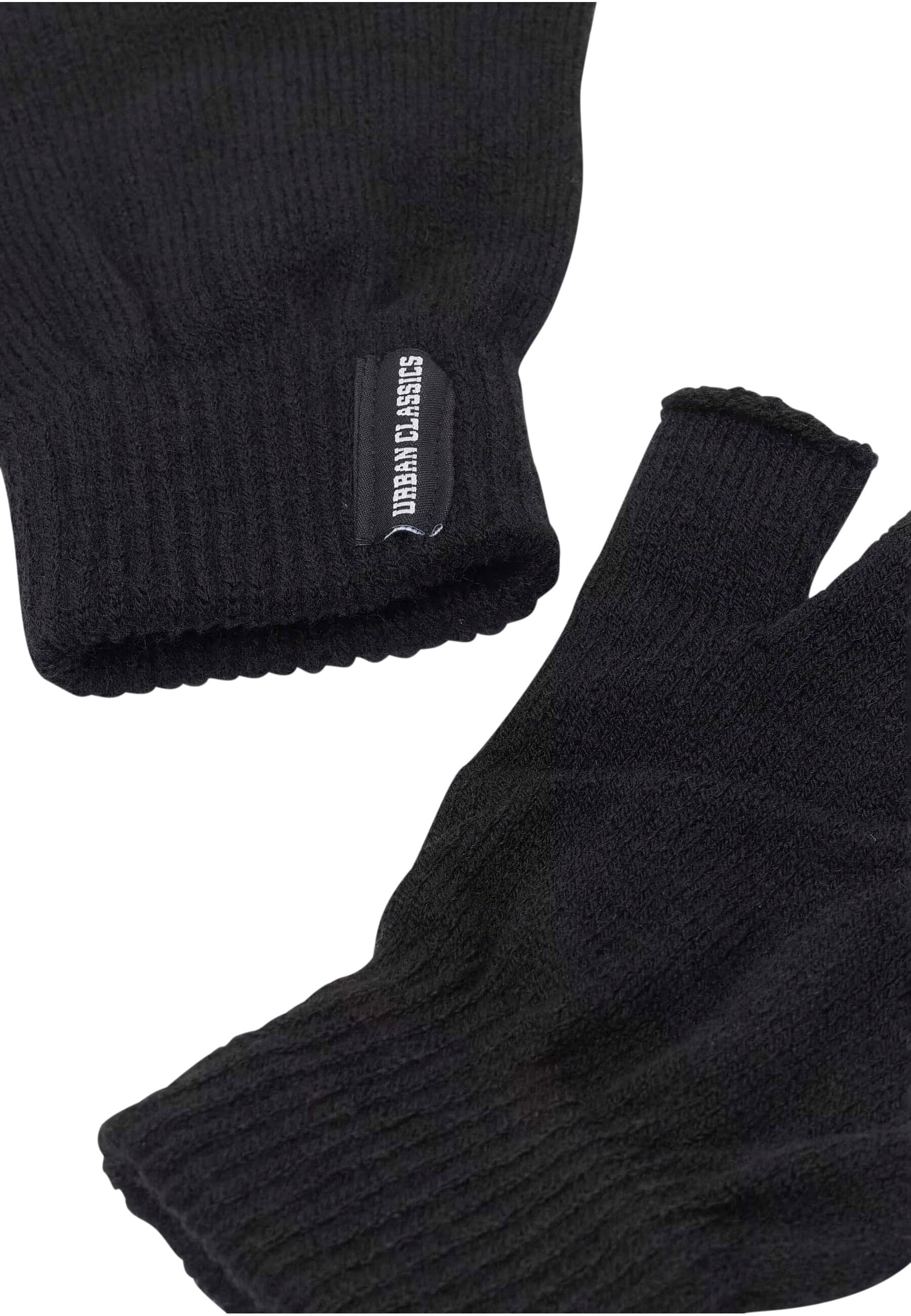 URBAN CLASSICS Baumwollhandschuhe »Urban Classics Unisex Half Finger Gloves 2-Pack«