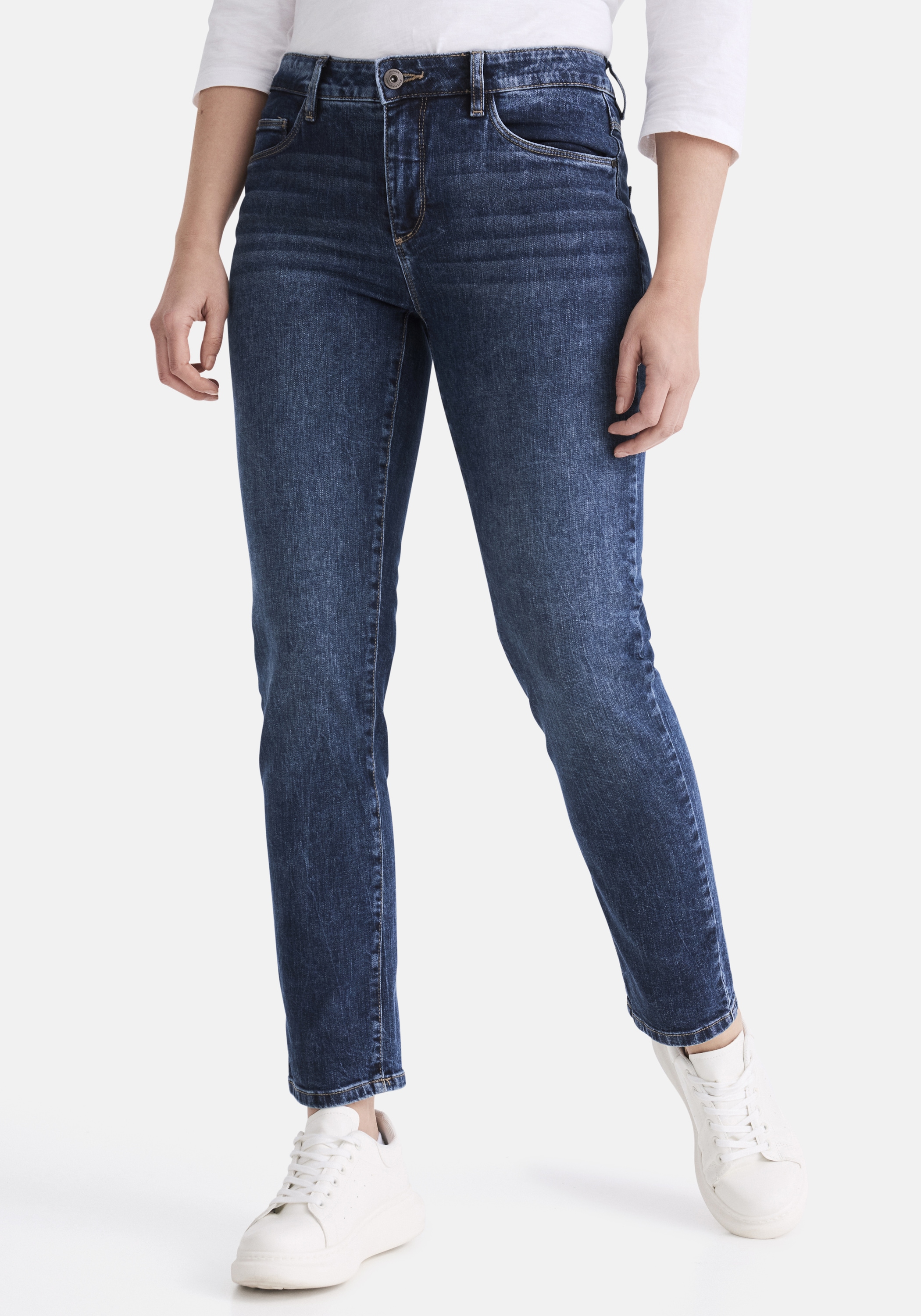 STOOKER WOMEN 5-Pocket-Jeans »Zermatt Denim Indigo Straight Fit«, Straight Fit Casual Clean Wash Denim Jeans für Damen