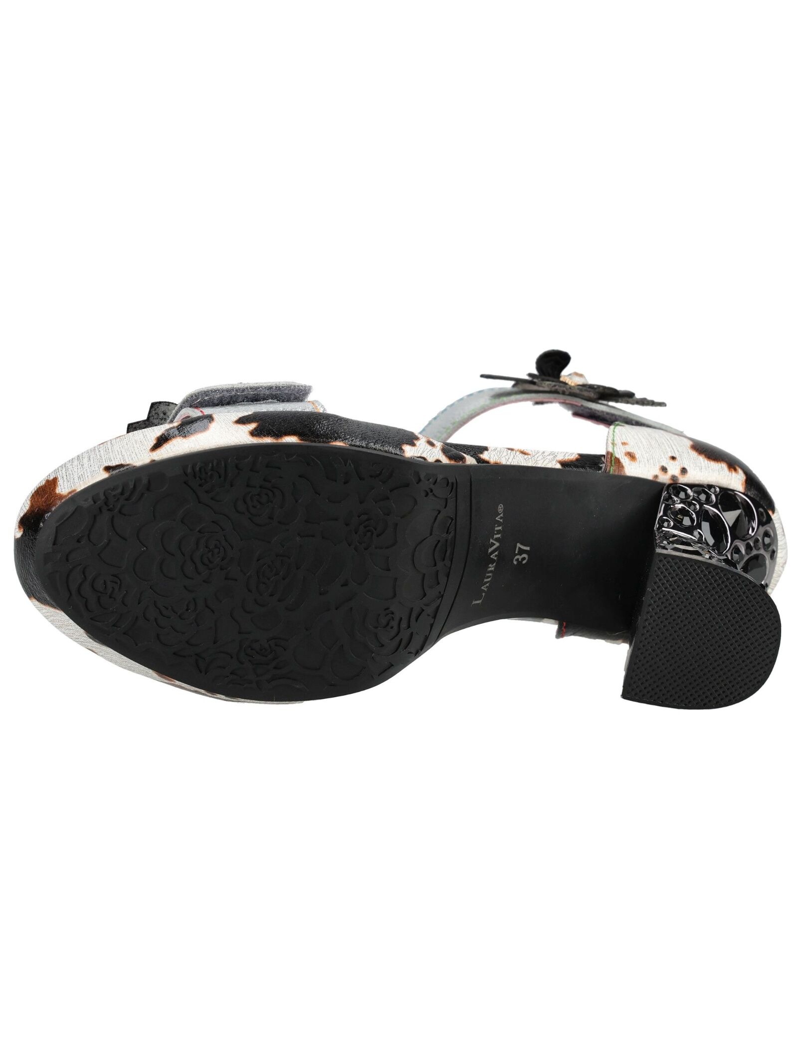 LAURA VITA High-Heel-Sandalette »LAURA VITA Sandalen Leder/Textil«