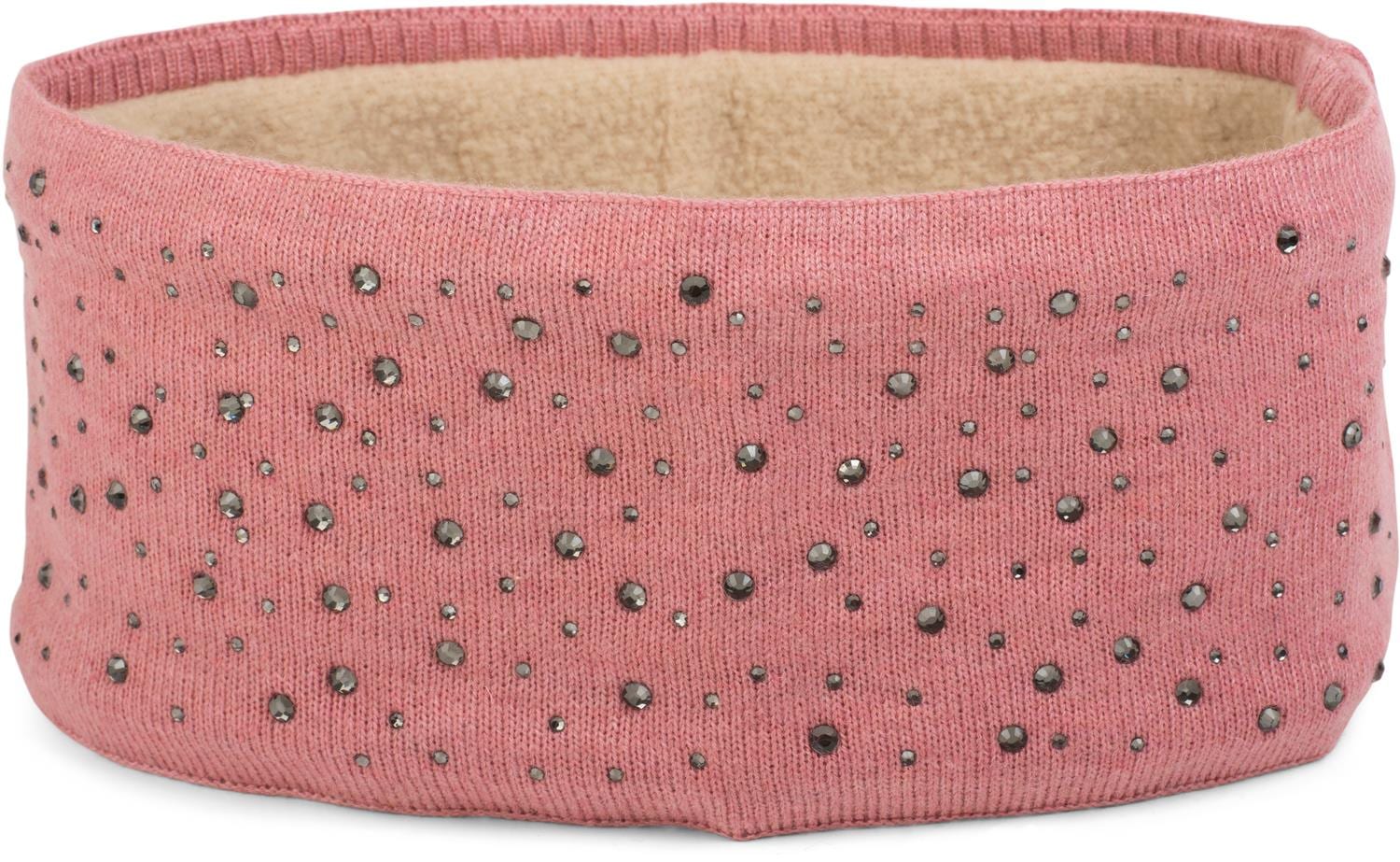 styleBREAKER Stirnband "Feinstrick Stirnband mit Strass" 1 Stk.