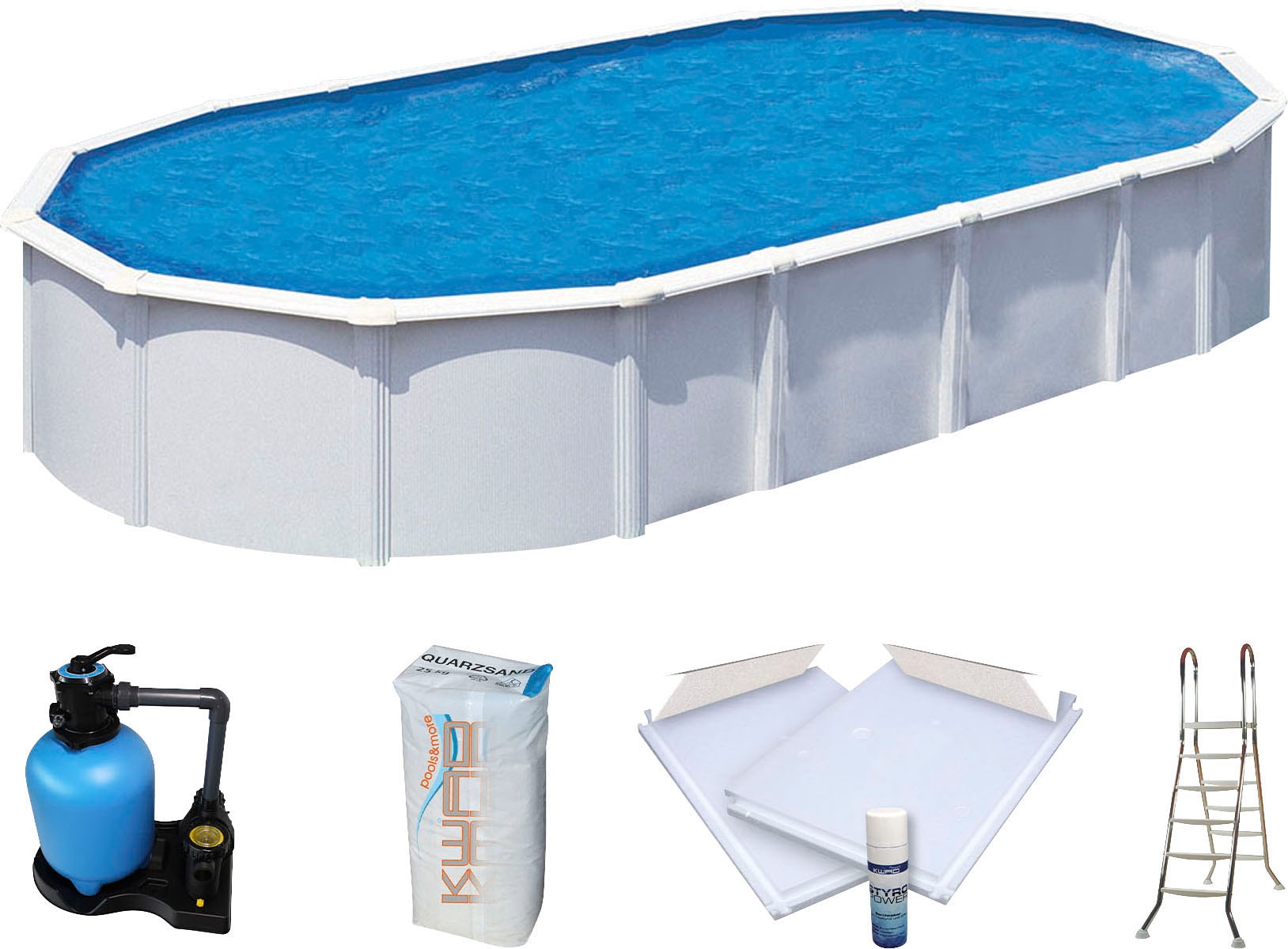 KWAD Schwimmbecken ""Supreme" all in Premium Folie" BxLxH: 370x610x132cm, i günstig online kaufen