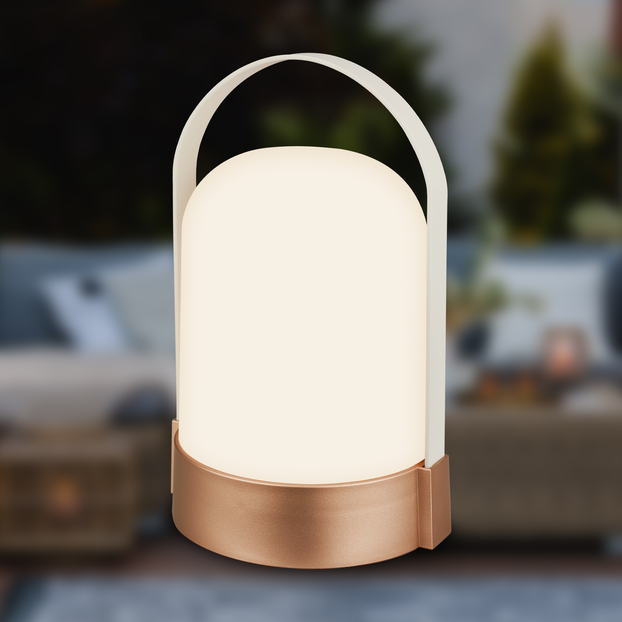 Briloner Leuchten LED Tischleuchte »ASA BIG« LED-Board 1 Stk. Warmweiß 14,5x13,5x24 cm, Indoor/Outdoor, Balkon, Terrasse, Wohnzimmer