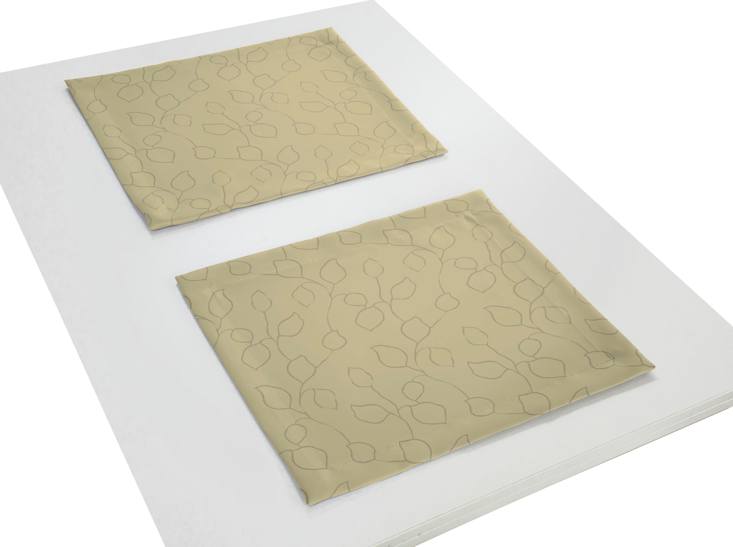 Wirth Platzset "Westport" Made in Germany, Jacquard Dekostoff, Blatt-Design günstig online kaufen