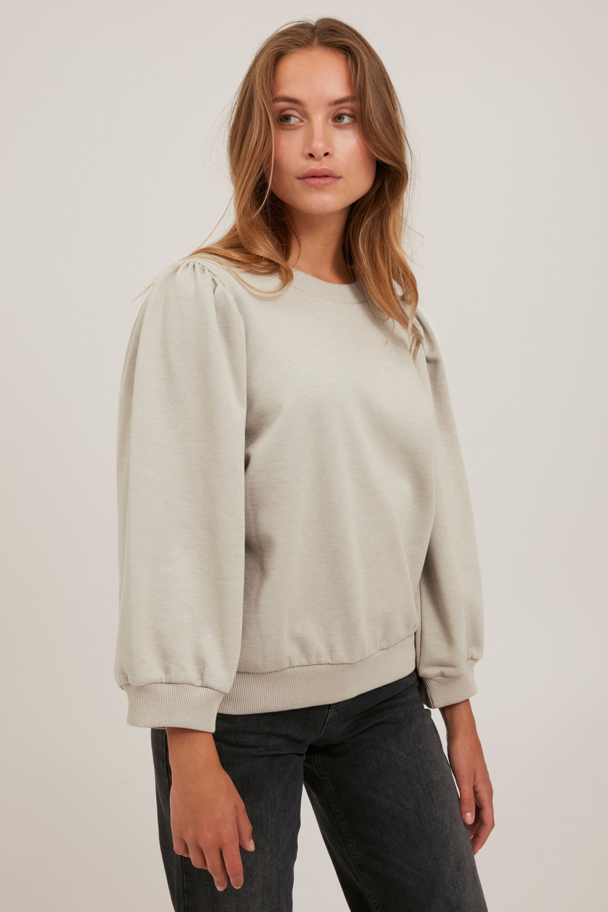 Pulz Jeans Sweatshirt PZSOFIA - 50206259 Schöner Sweater mit 3/4 Ärmeln günstig online kaufen