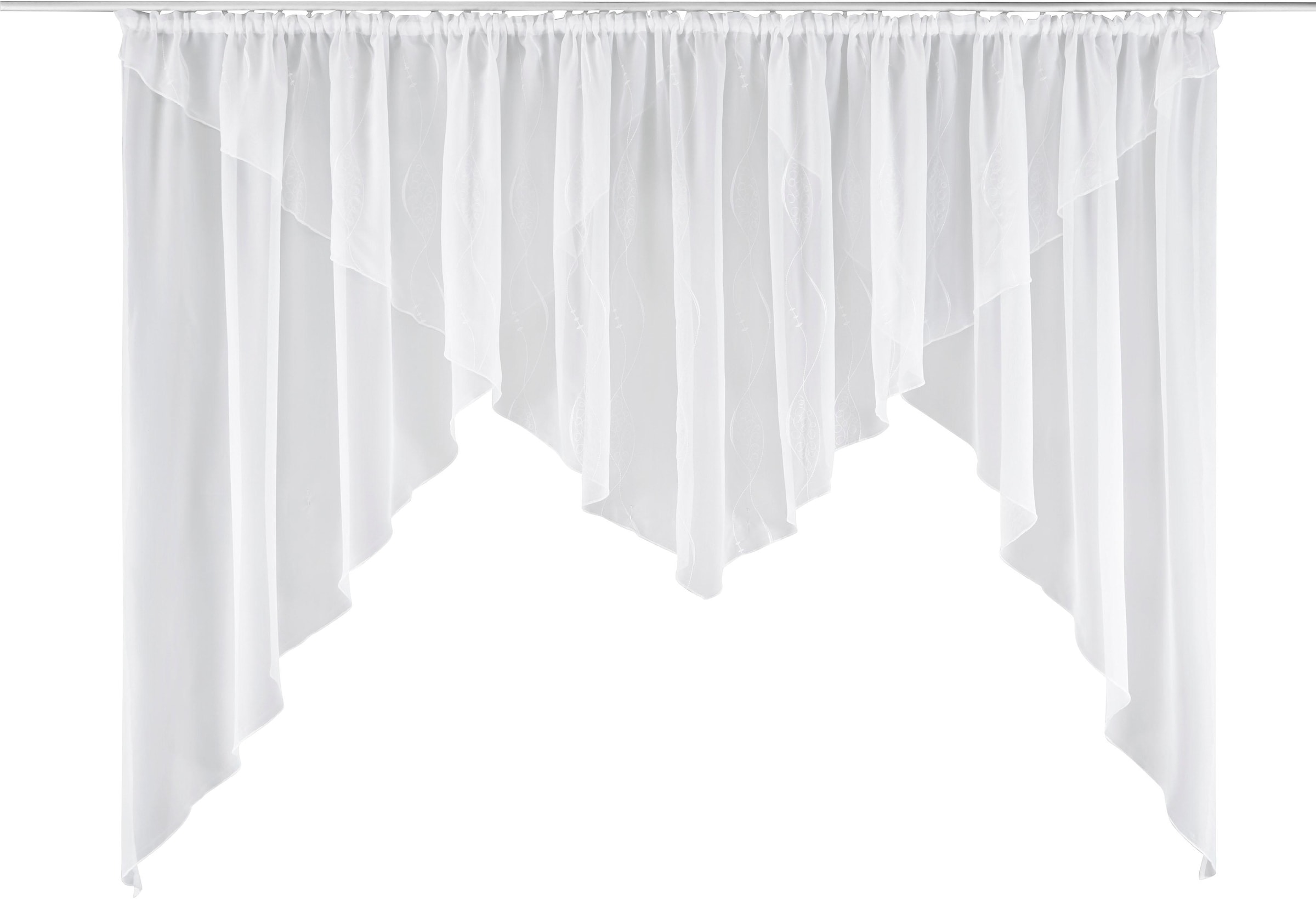 Kuvertstore »Bea«, (1 St.), Transparent, Voile, Polyester