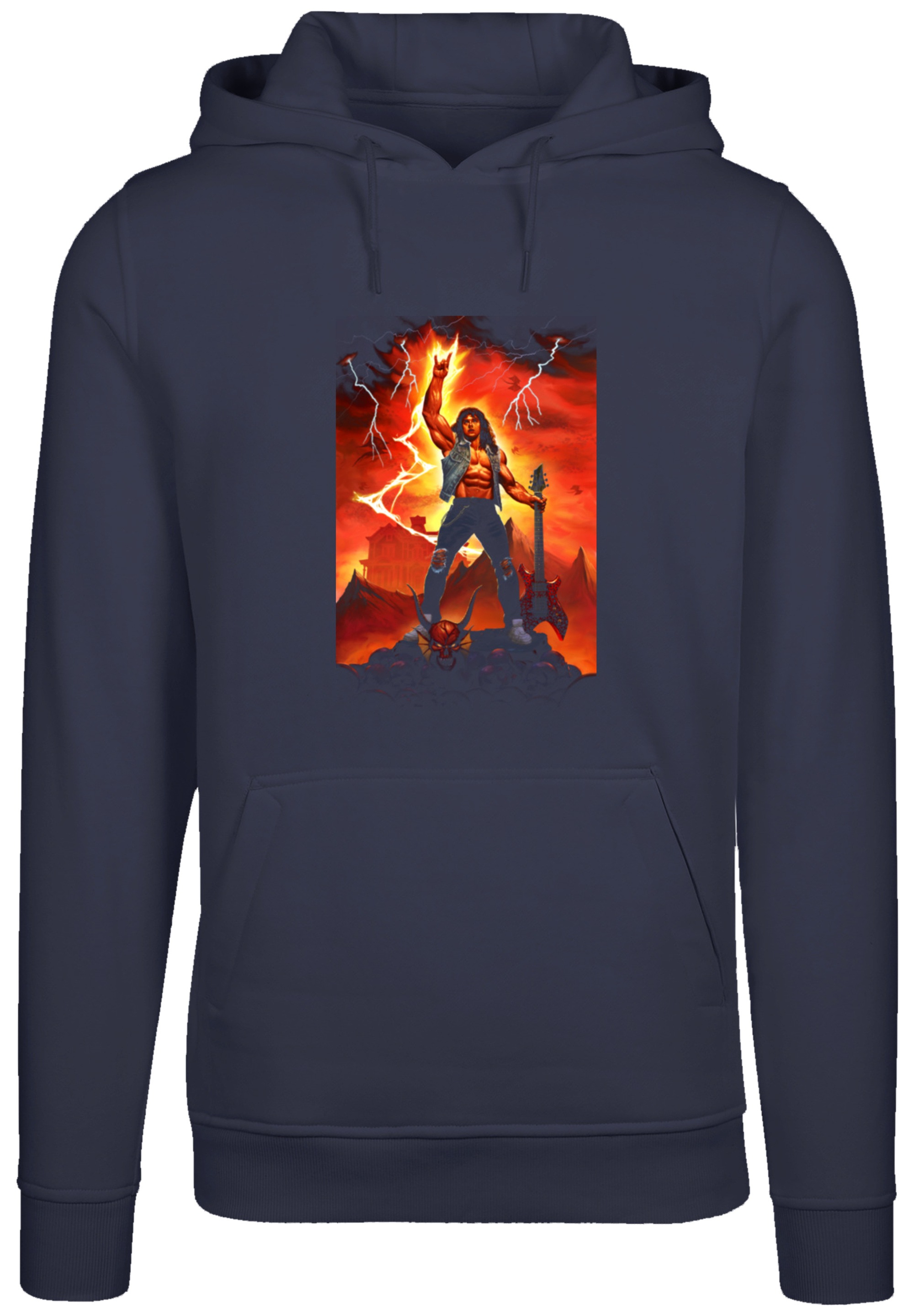 F4NT4STIC Kapuzenpullover »Stranger Things Hell Guitar- DTG Netflix TV Series«, Premium Qualität