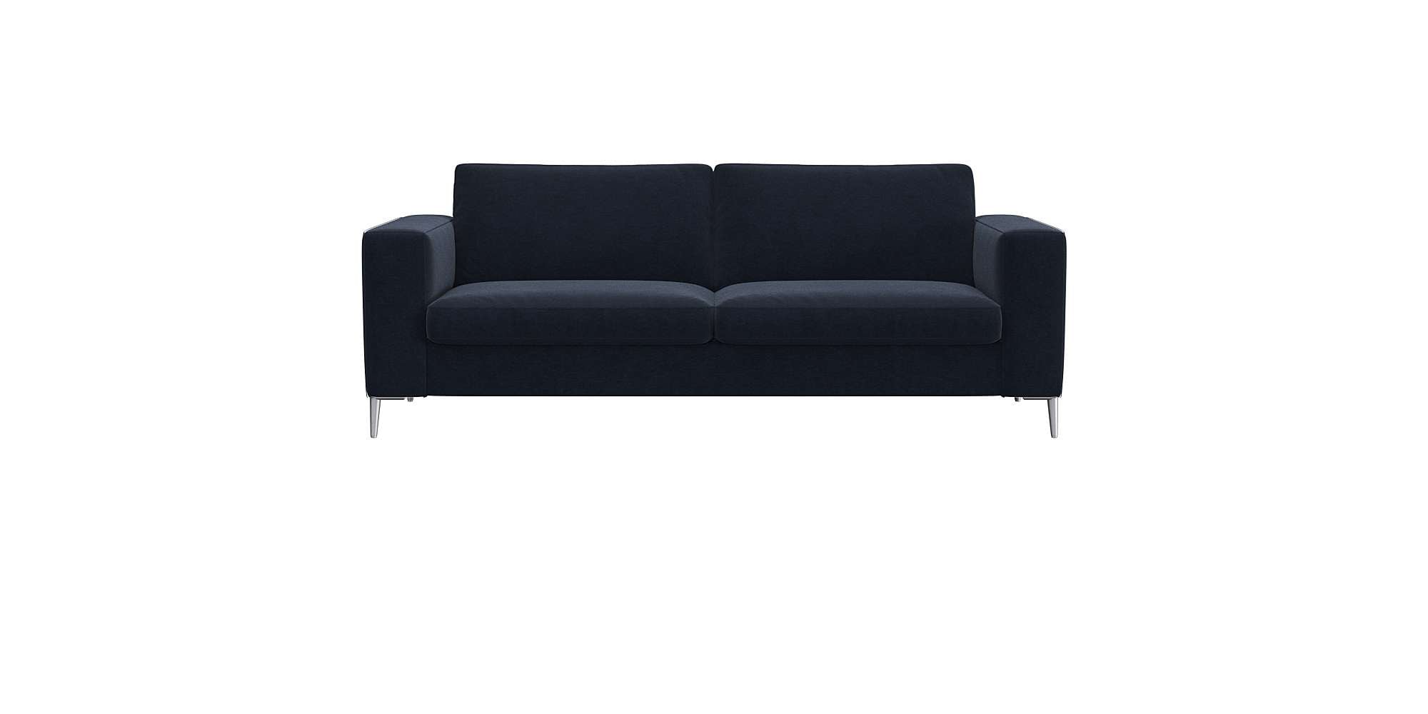 FLEXLUX 2,5-Sitzer "Fiore, super Sitzkomfort durch Kaltschaum im Sitz," breite Armlehnen, Füße Alu