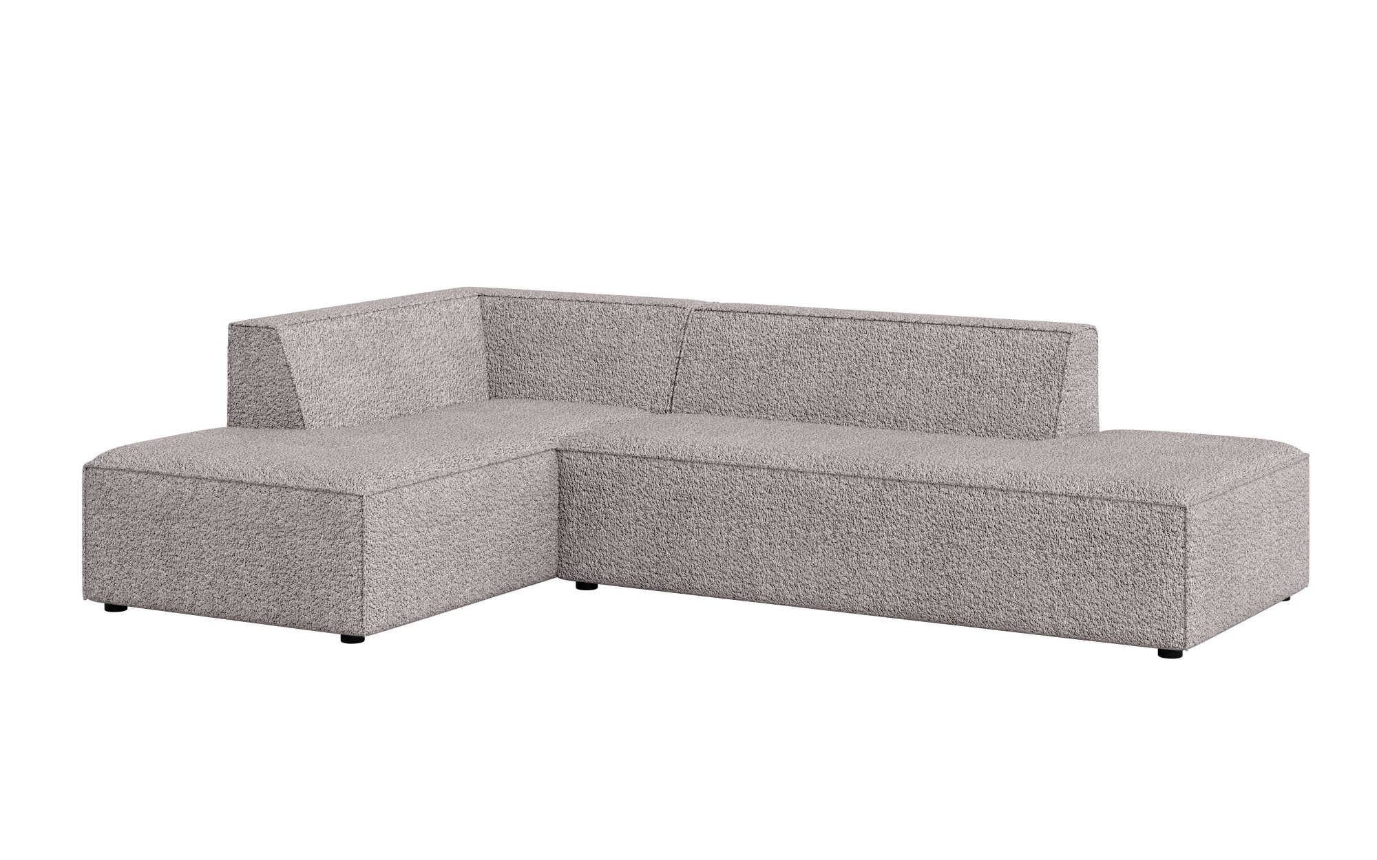 INOSIGN Ecksofa »Ecksofa Cavan mit Ottomane links oder rechts bestellbar«, L-Form mit Wellenunterfederung, Maße B/T/H: 270/180/72 cm