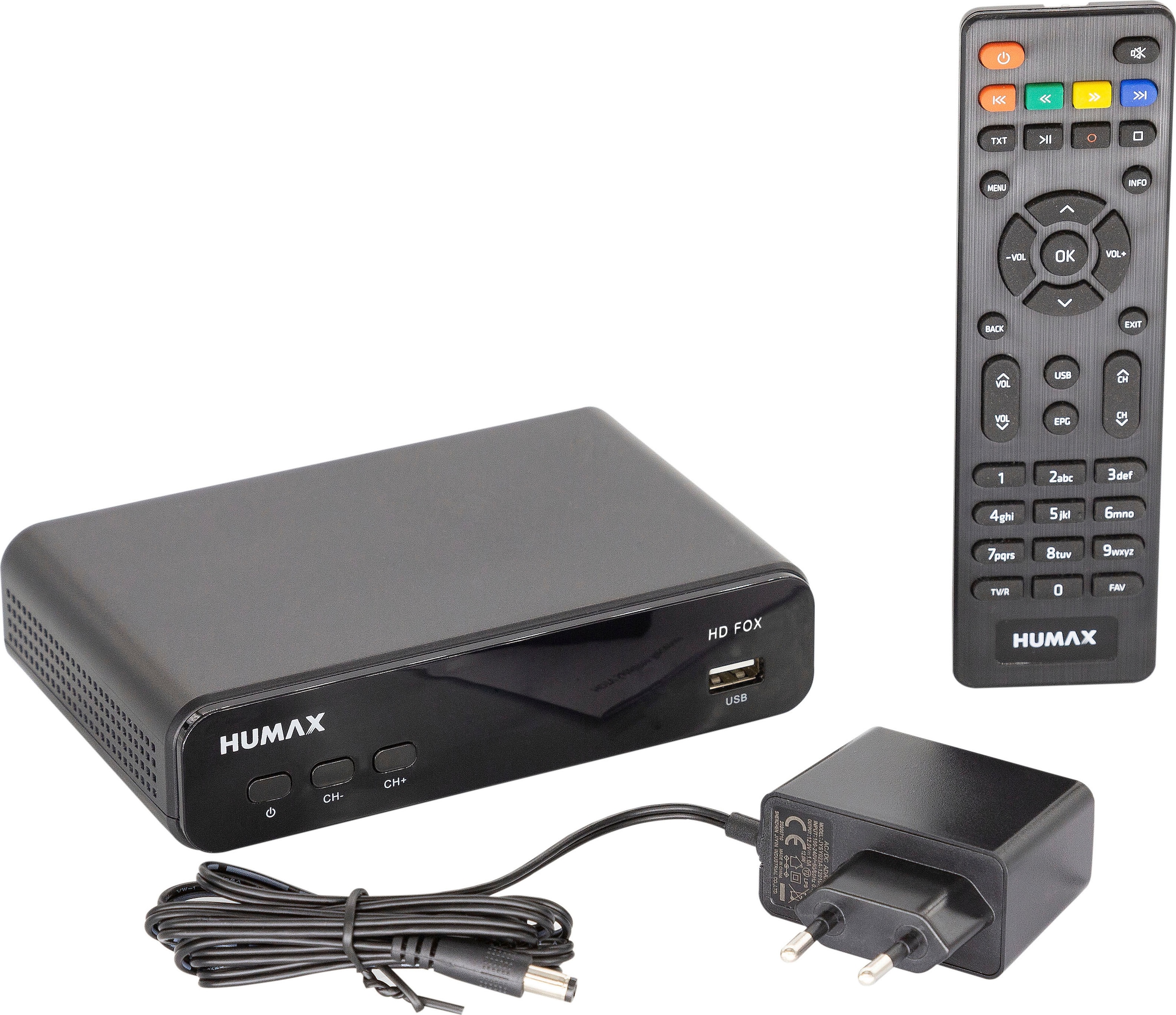 Satellitenreceiver »HD Fox Digitaler«, (USB PVR Ready)