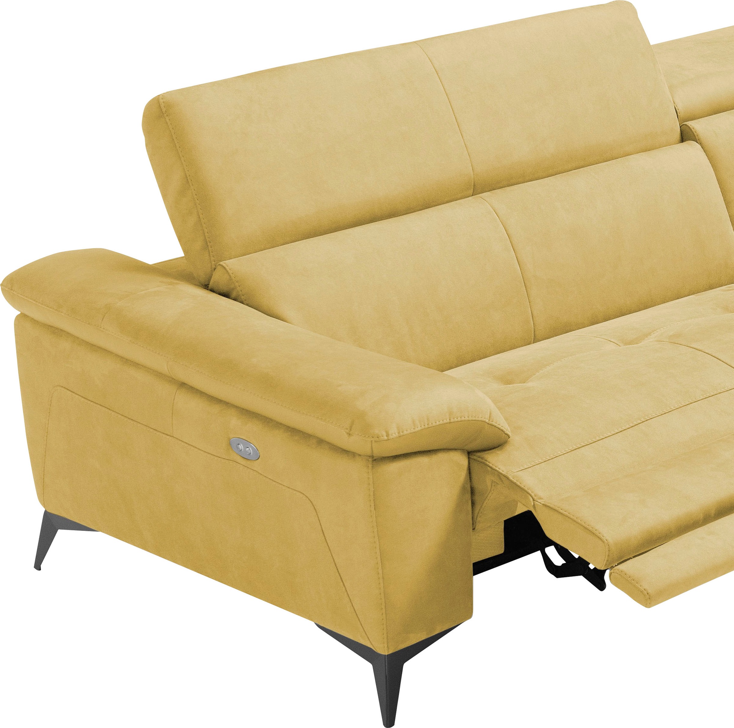 Egoitaliano Ecksofa "Martine", mit Ottomane, elektrischer Relaxfunktion und günstig online kaufen