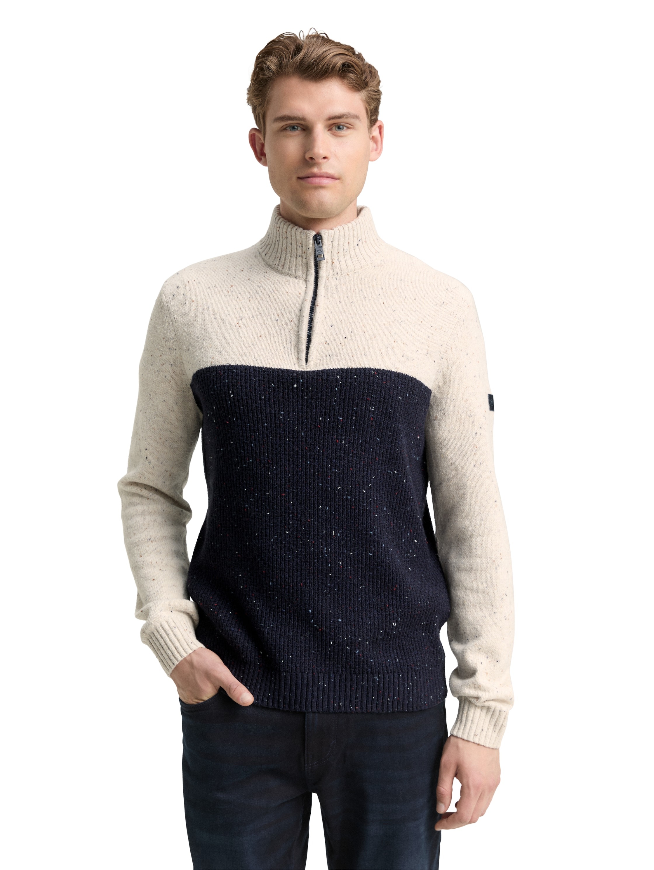 TOM TAILOR Troyer mit Logo Stickerei günstig online kaufen