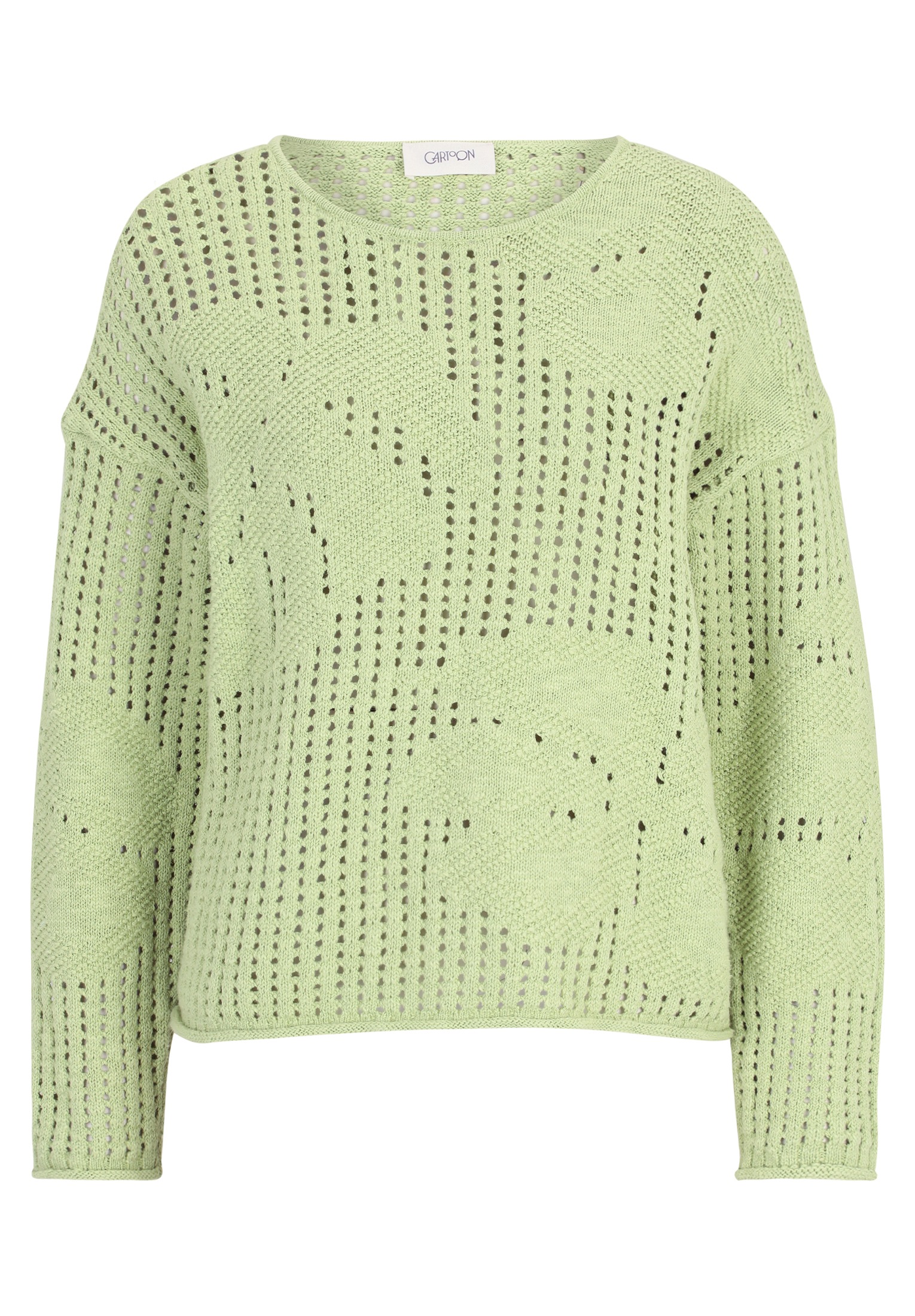 Cartoon Strickpullover "Cartoon Damen Strickpullover mit Rundhalsausschnitt günstig online kaufen