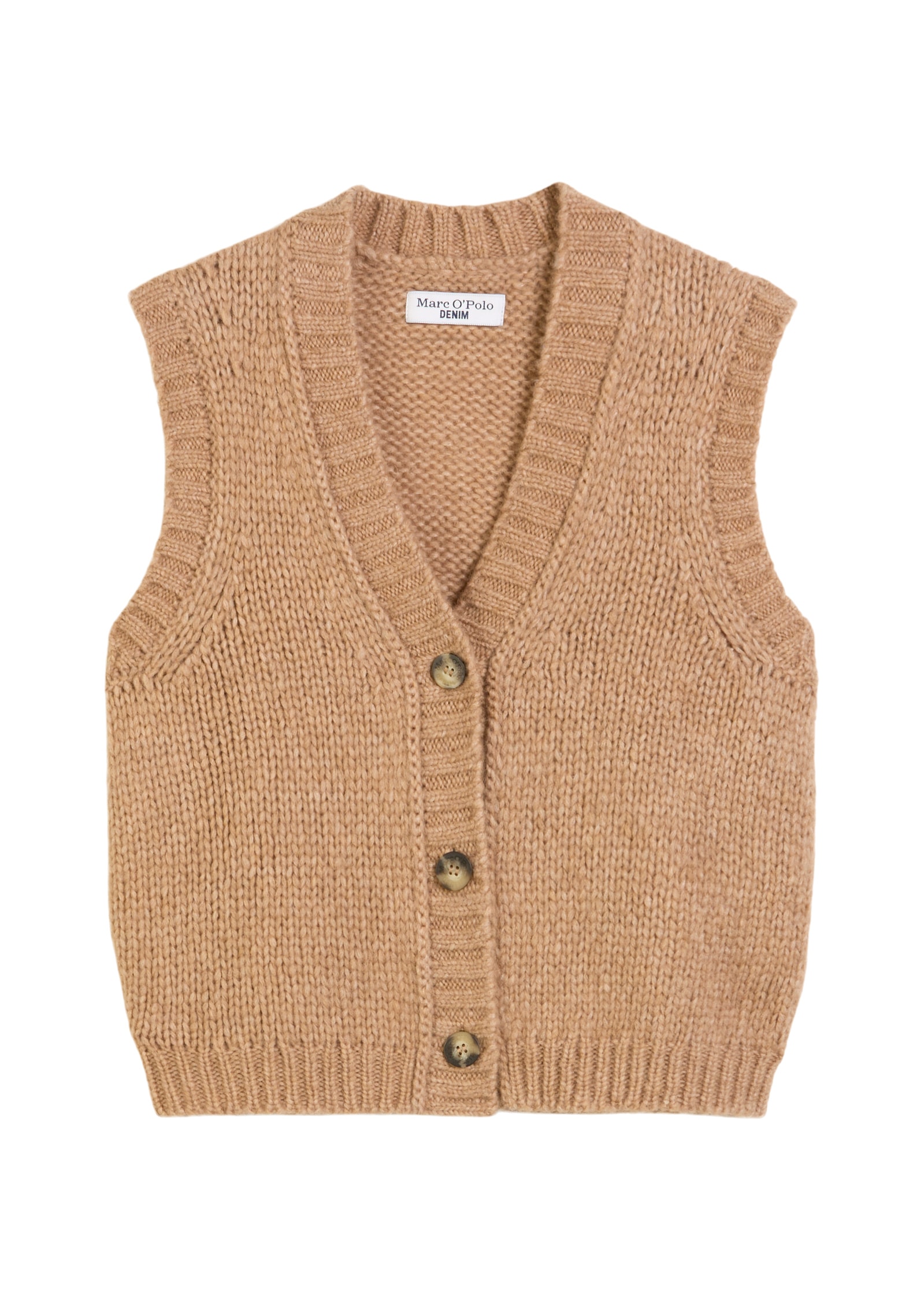 Marc O'Polo DENIM Strickweste »aus kuscheligem Schurwolle-Alpaka-Mix«