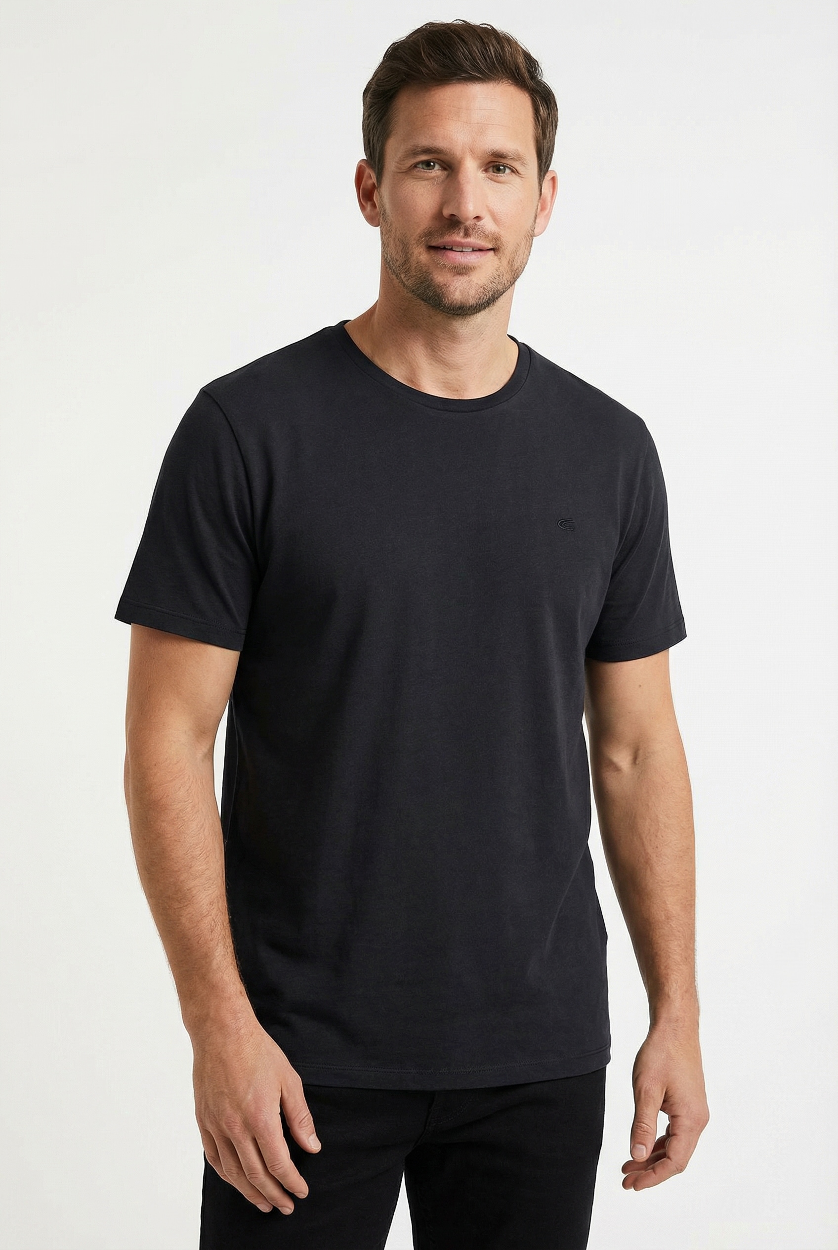 camel active T-Shirt mit Rundhalsausschnitt